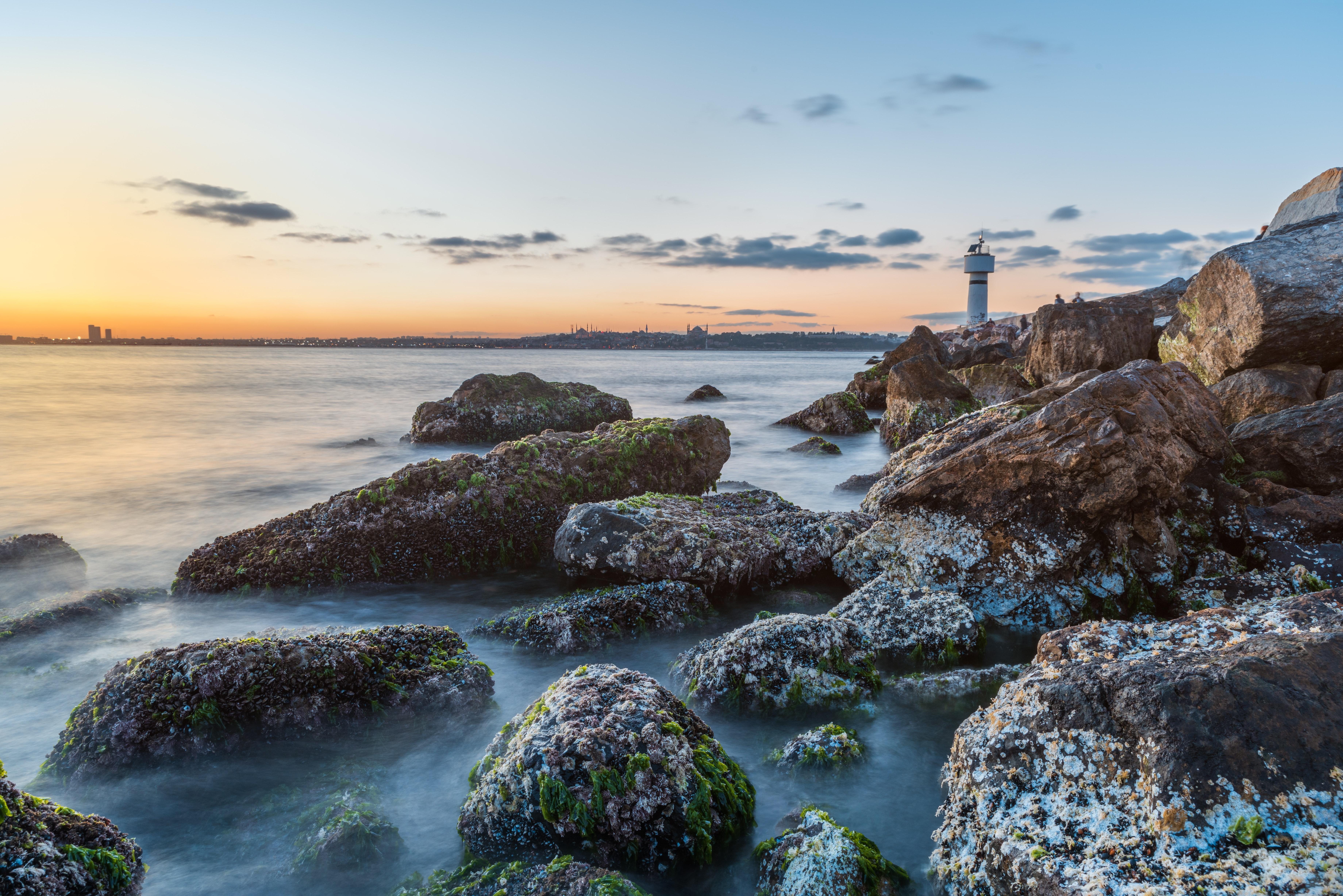 Sea Beach Rocks Stones 4k HD Wallpaper. Nature