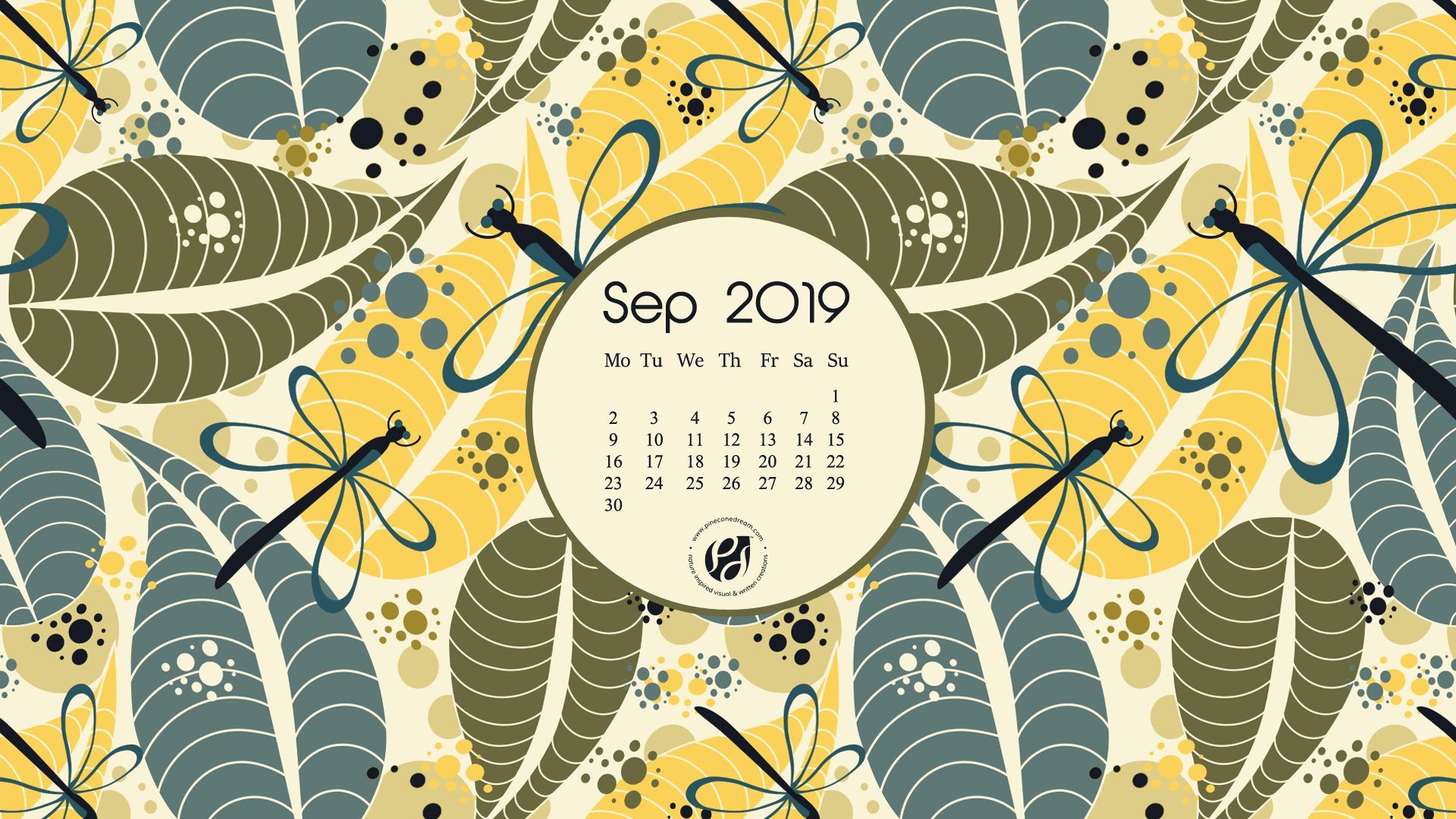 September 2019 free calendar wallpaper & printable planner