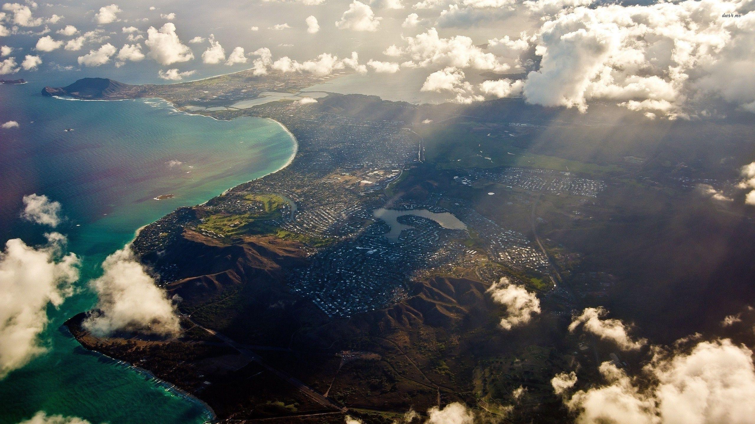 waikiki aerial wallpaper