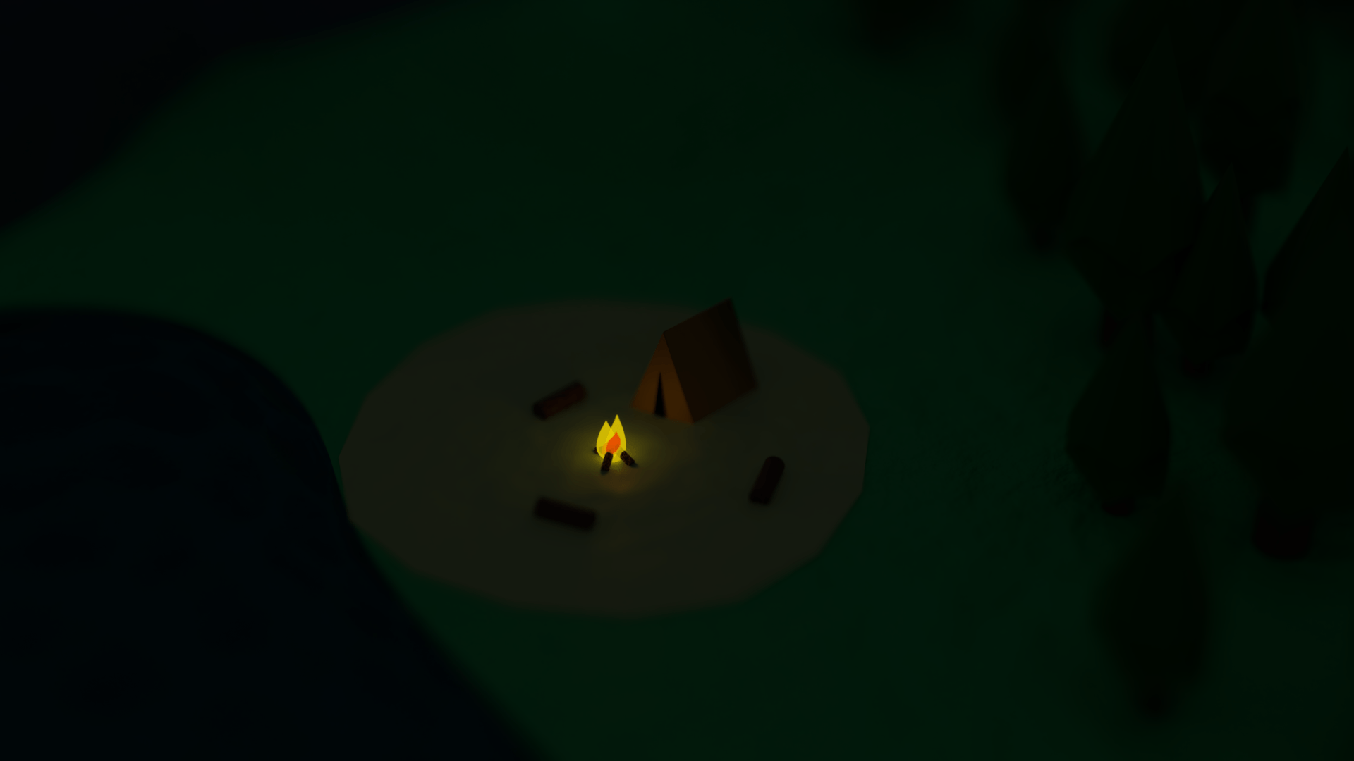 Here's a little campsite at night I made [1080p]