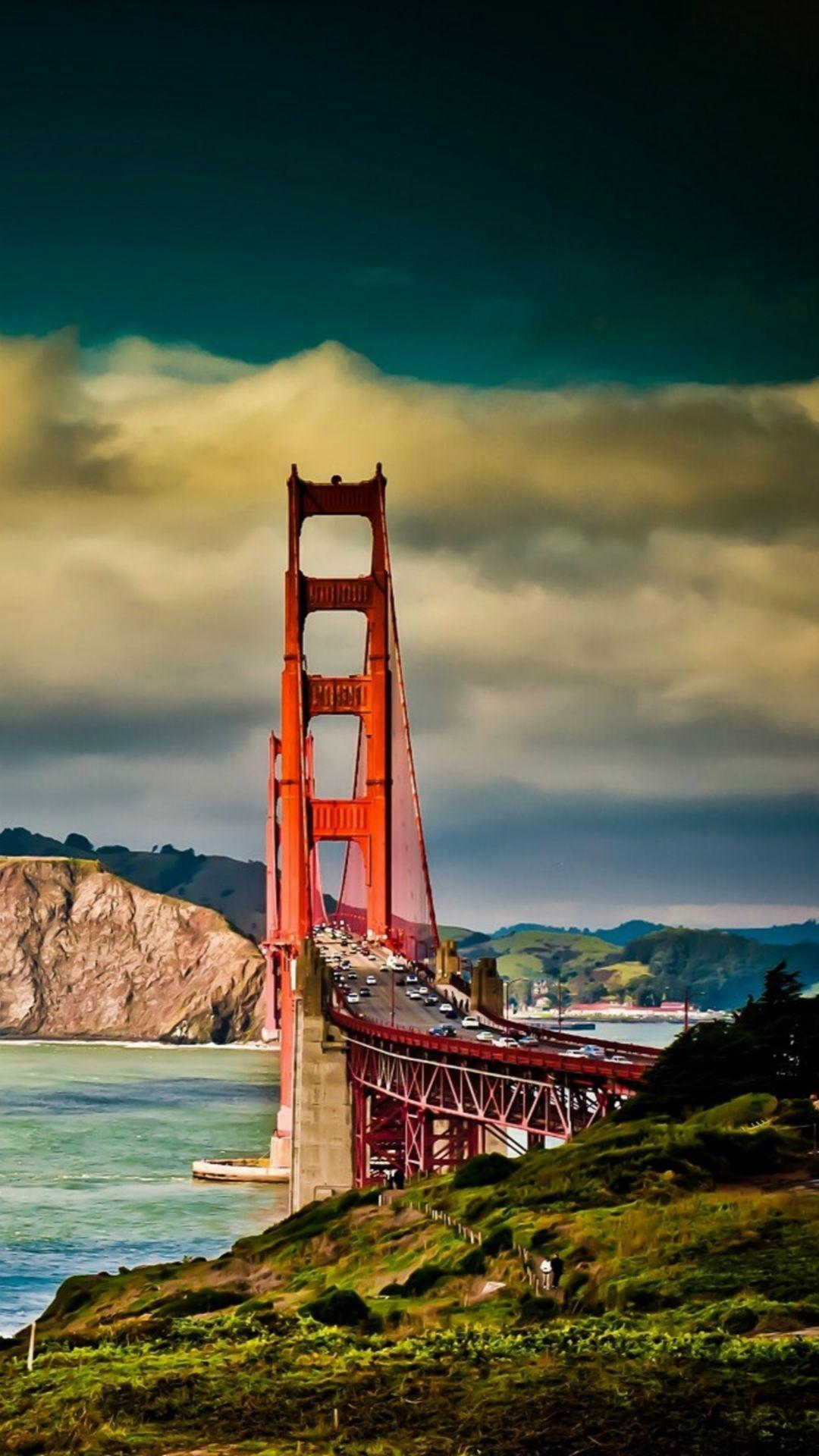 San Francisco Bridge Mountain Landscape #iPhone #plus