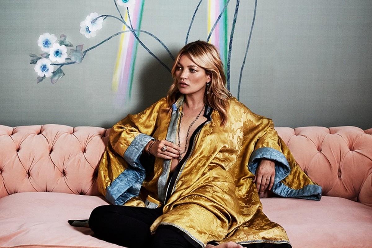 Kate Moss collaborates with de Gournay on exquisite wallpaper