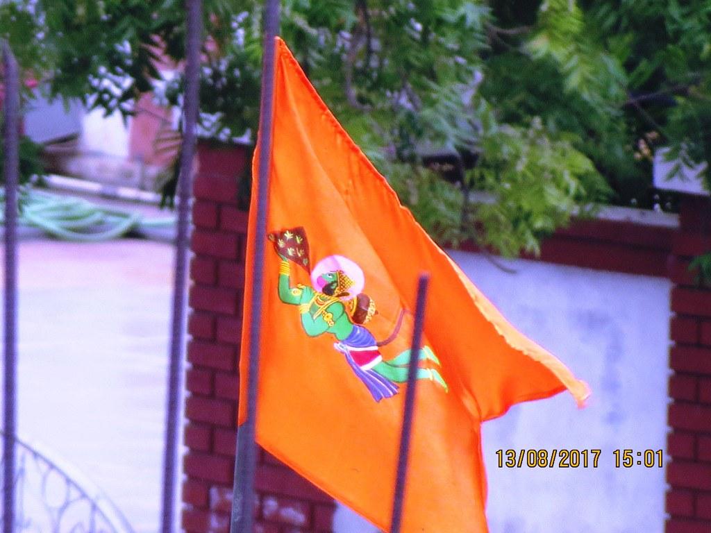 OMG Flag Hanumanji Printed Flag/Bajrangbali Flag/Flag For Hanuman Ji Pack  Of 1 Size 21 X 26 Inch (Very Small Size), Multi : Amazon.in: Garden &  Outdoors