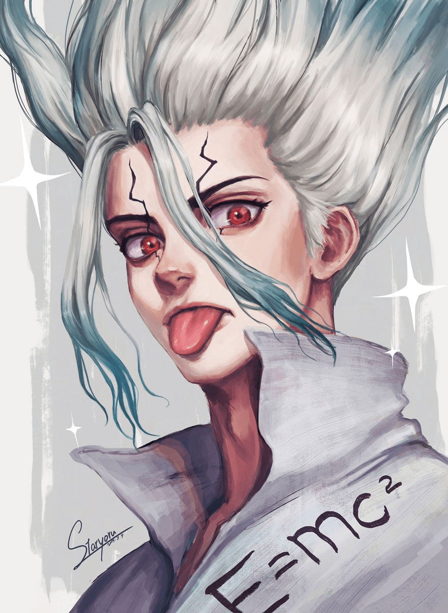 Starヨル on. Dr. Stone. Stone wallpaper, Stone, Handsome anime
