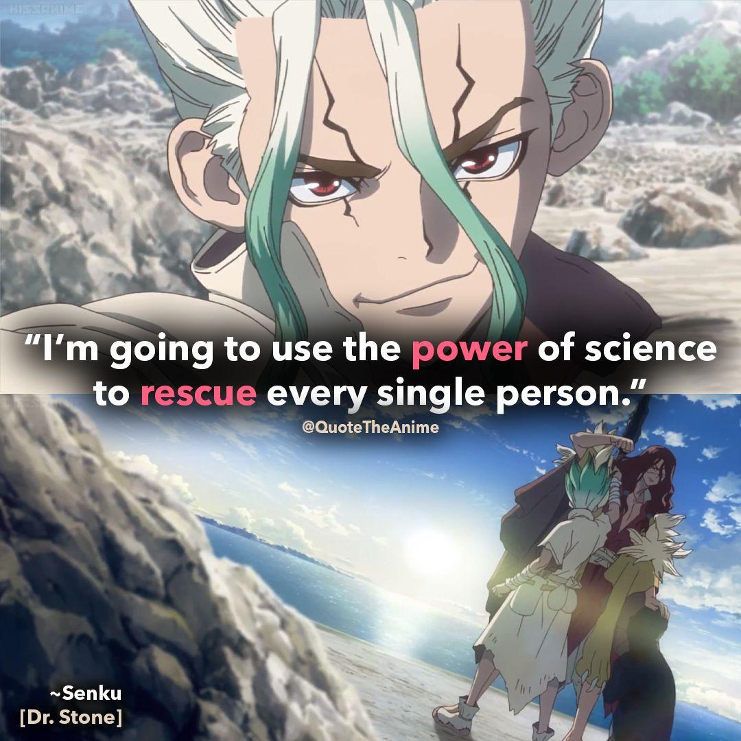 Of Your Favorite Dr. Stone Quotes (Wallpaper). Stone quotes, Sharon stone husband, Wallpaper quotes