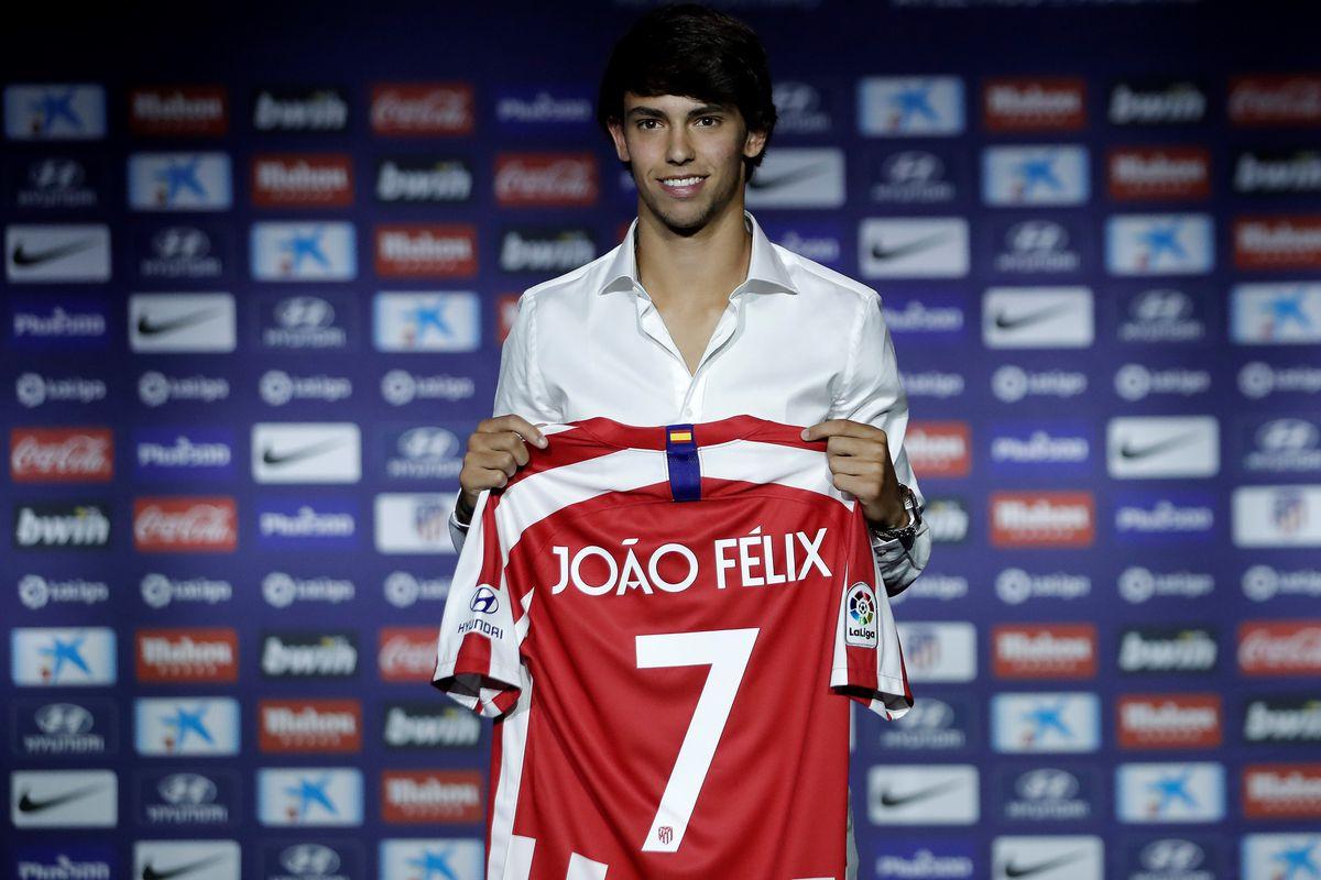 João Félix presented as an Atlético Madrid player the Calderon