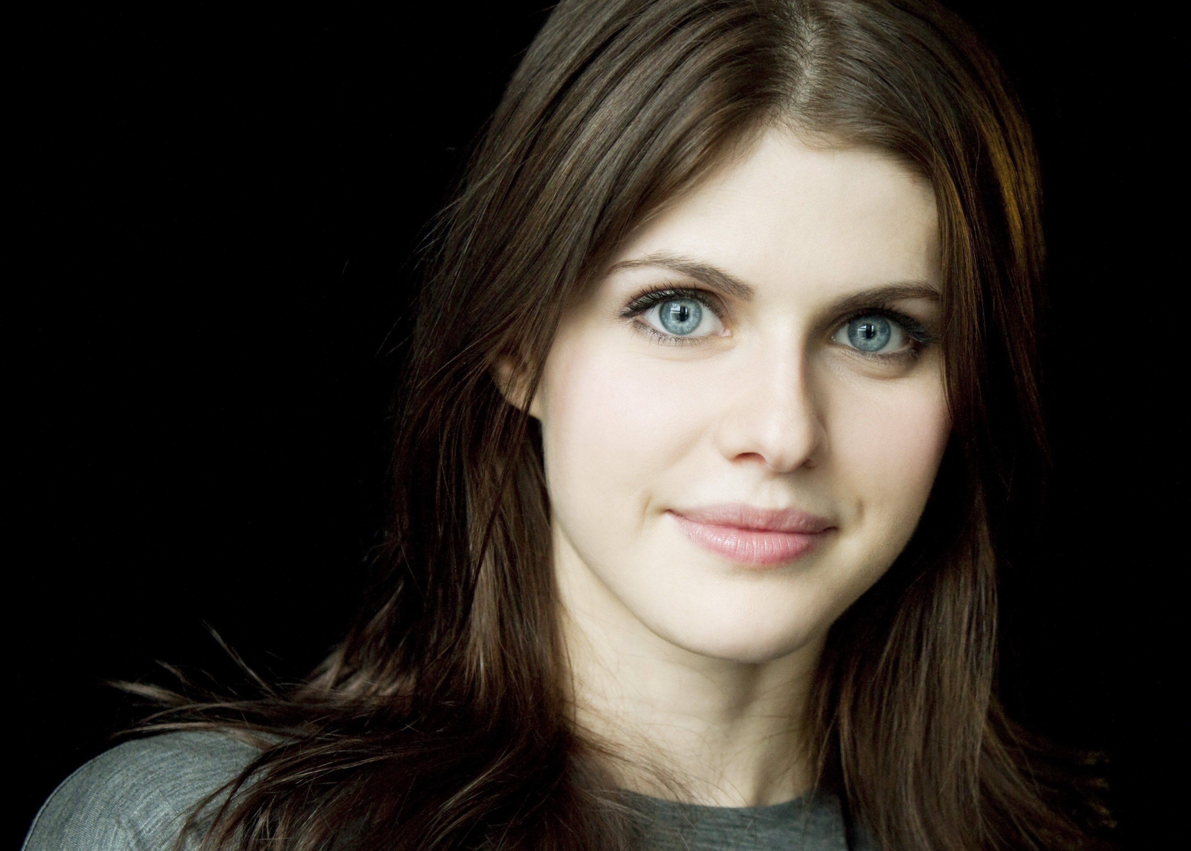 3906x2790 alexandra daddario blue eyes brunette women