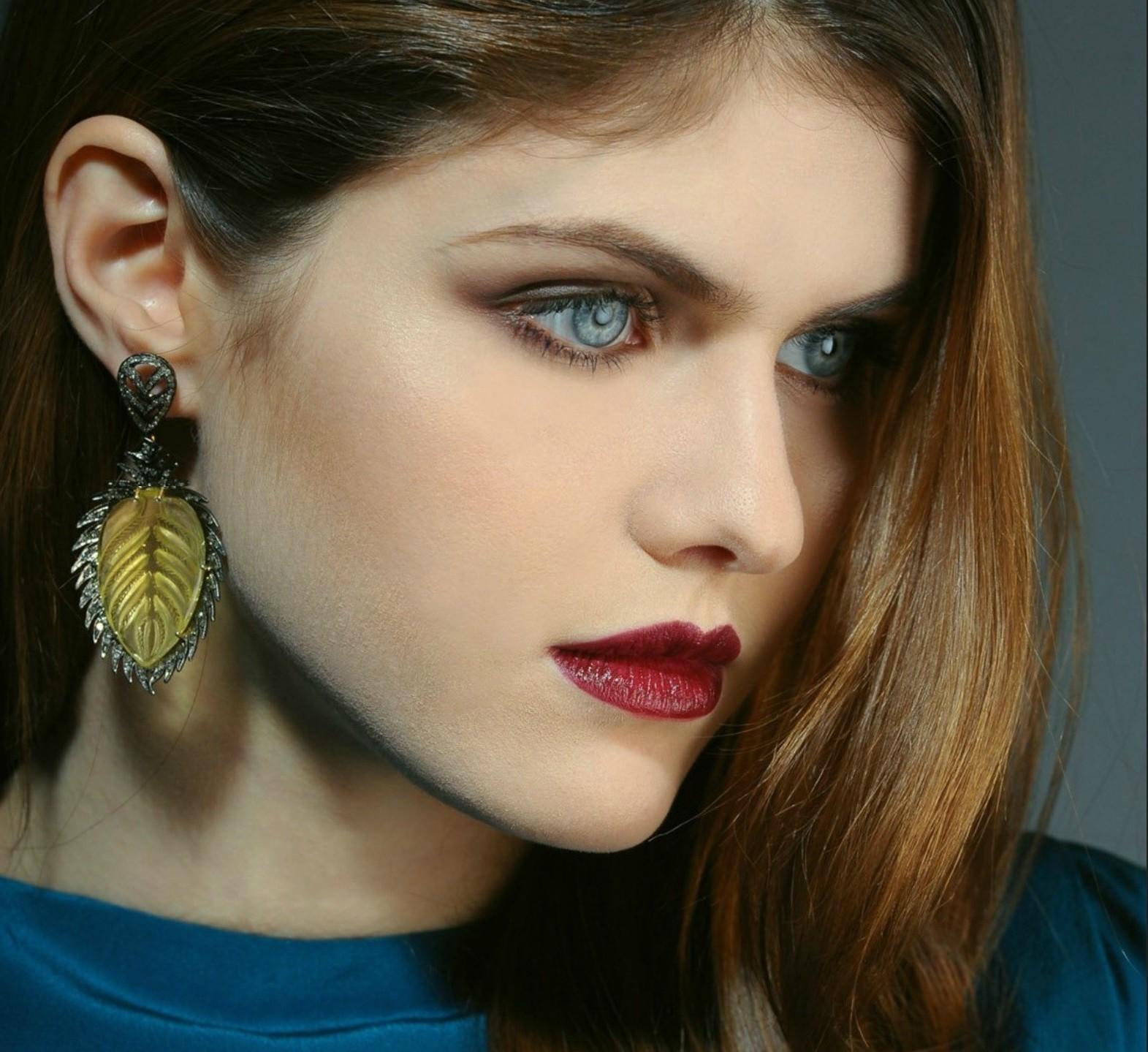 alexandra daddario women brunette face blue eyes wallpaper
