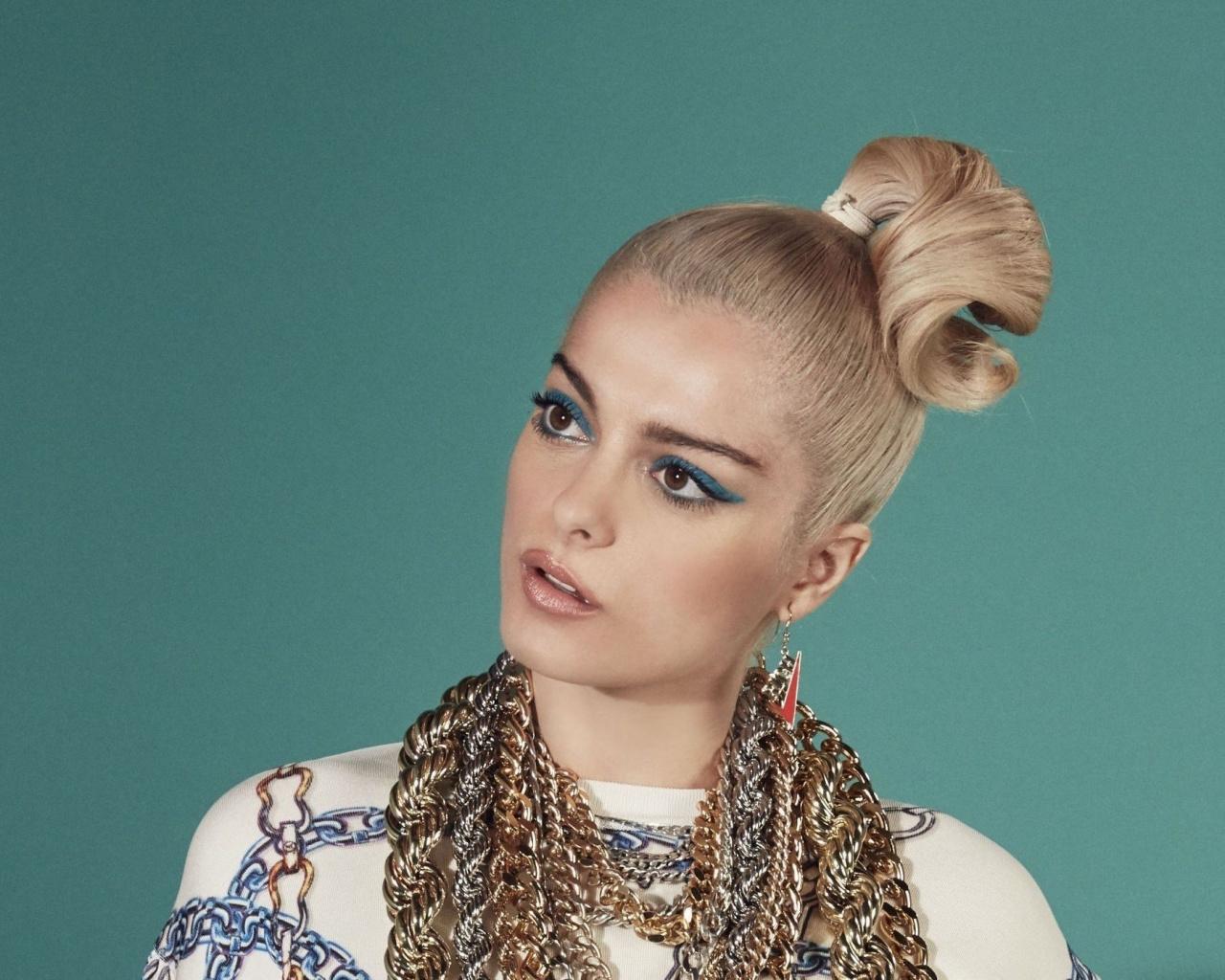 Download 1280x1024 wallpaper bebe rexha, makeup, blonde, standard 5