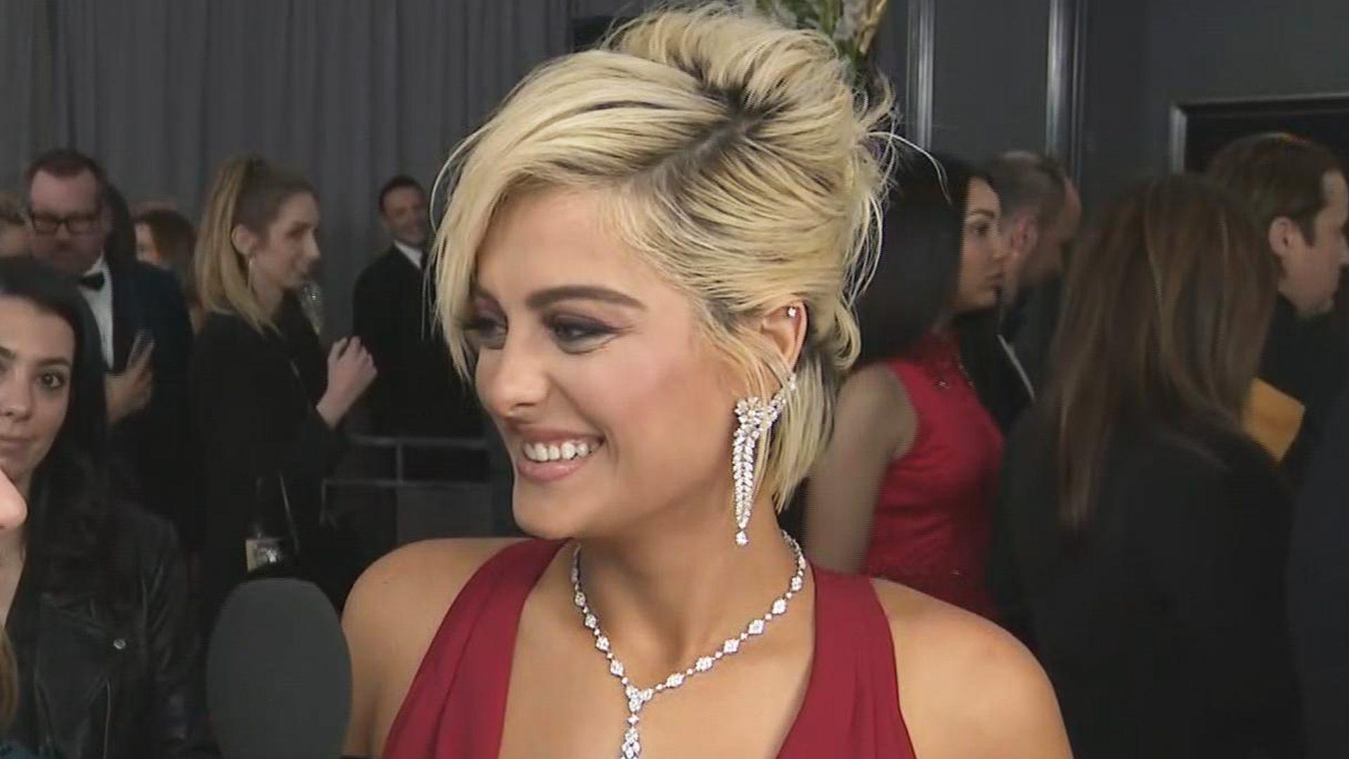 Bebe Rexha Has 'Princess' Moment at GRAMMYs in Monsoori After Being