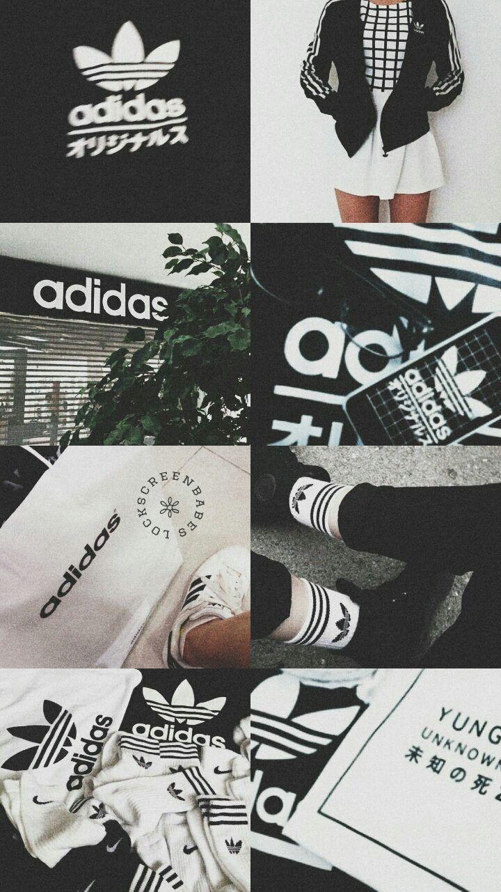 Lockscreen Adidas. • Wallpaper •. Black aesthetic