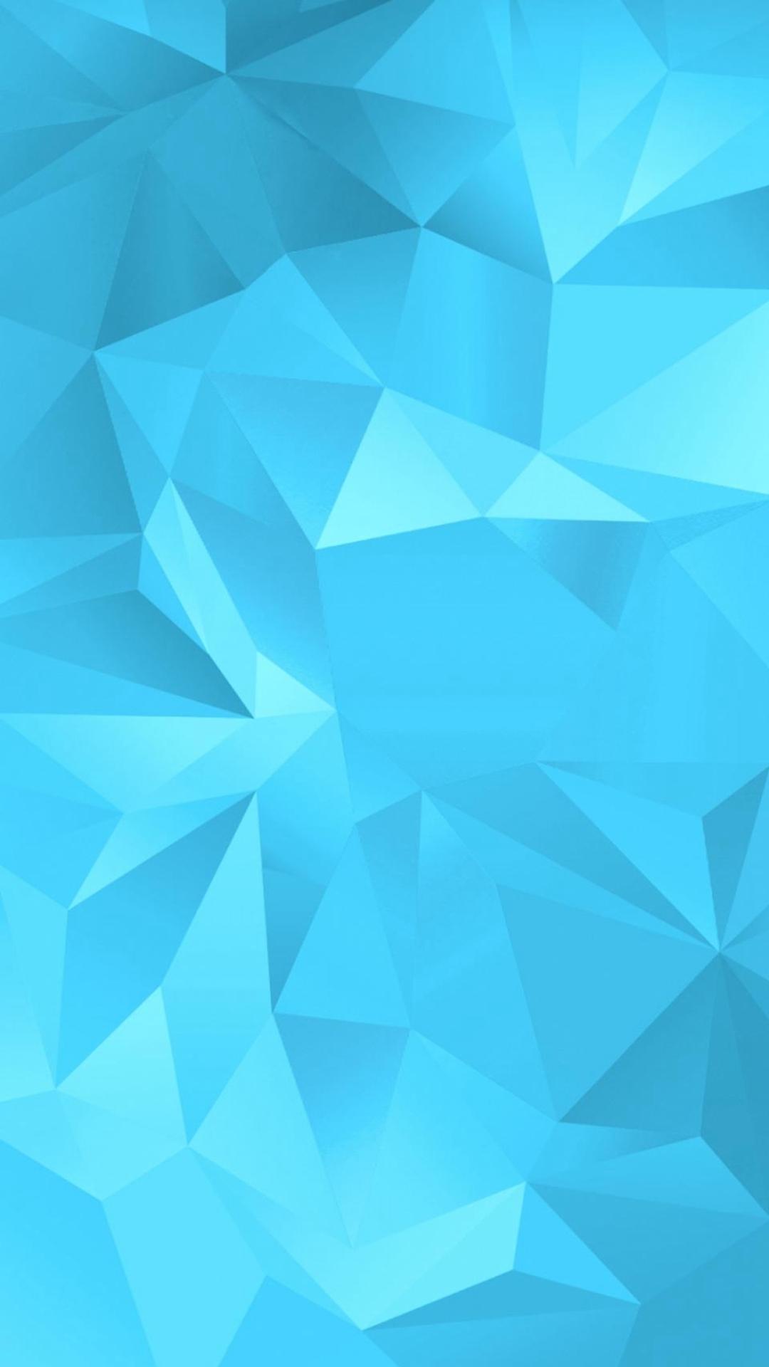 Simple Blue Fold Polygon Pattern Wallpaper iPhone 8 Wallpaper Free