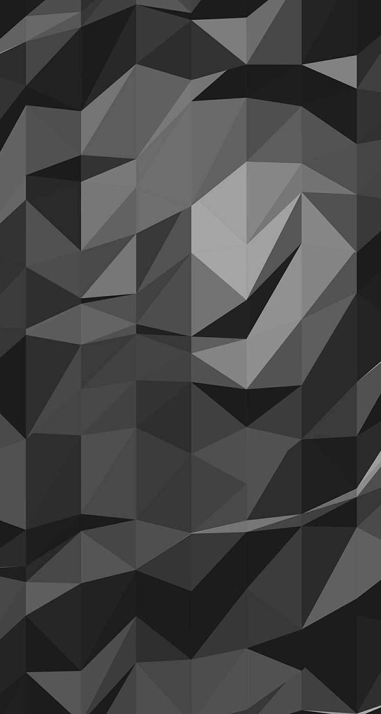The iPhone Wallpaper Low polygon Gray