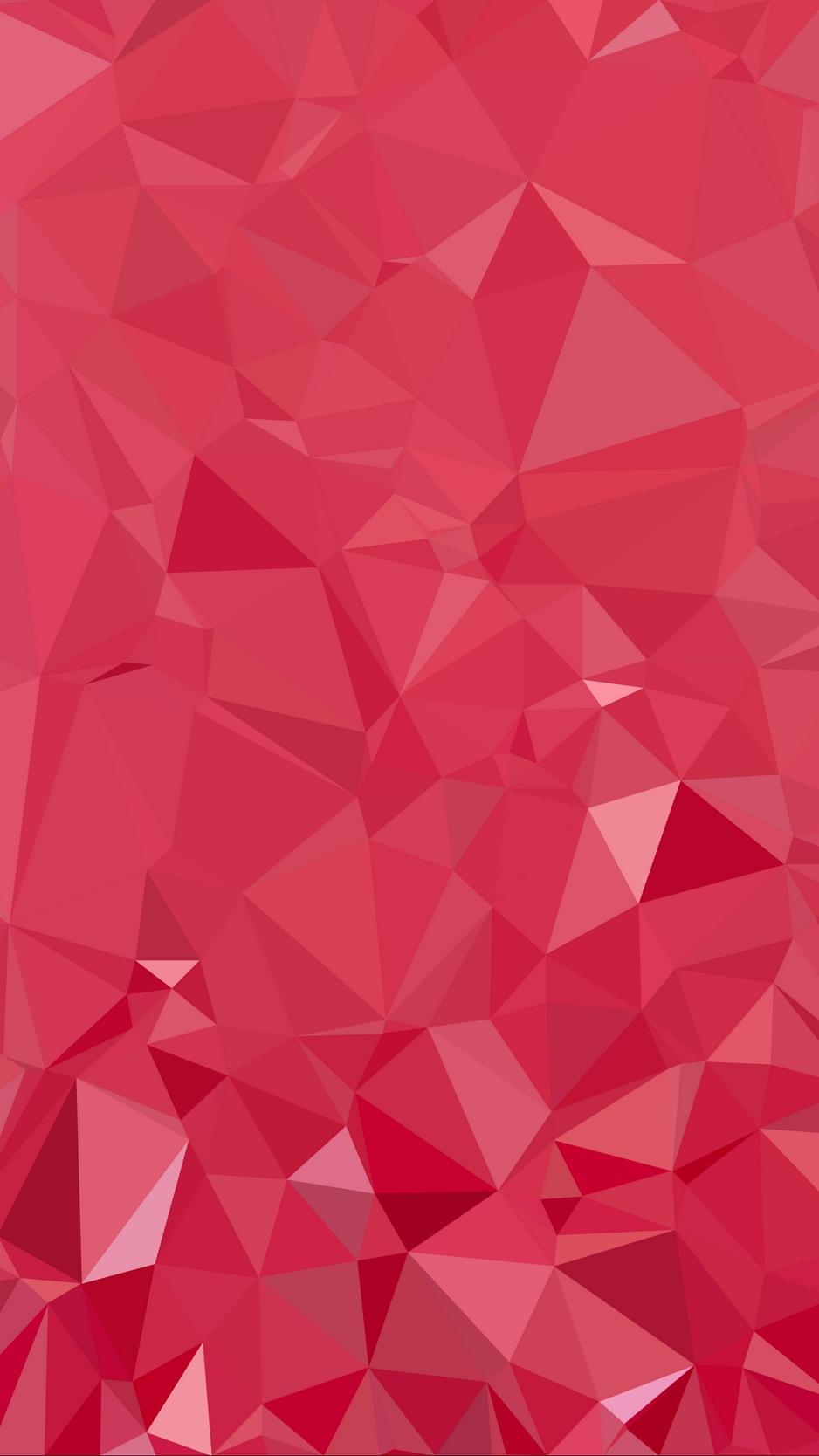 Download wallpaper 938x1668 polygon, triangles, geometric, red