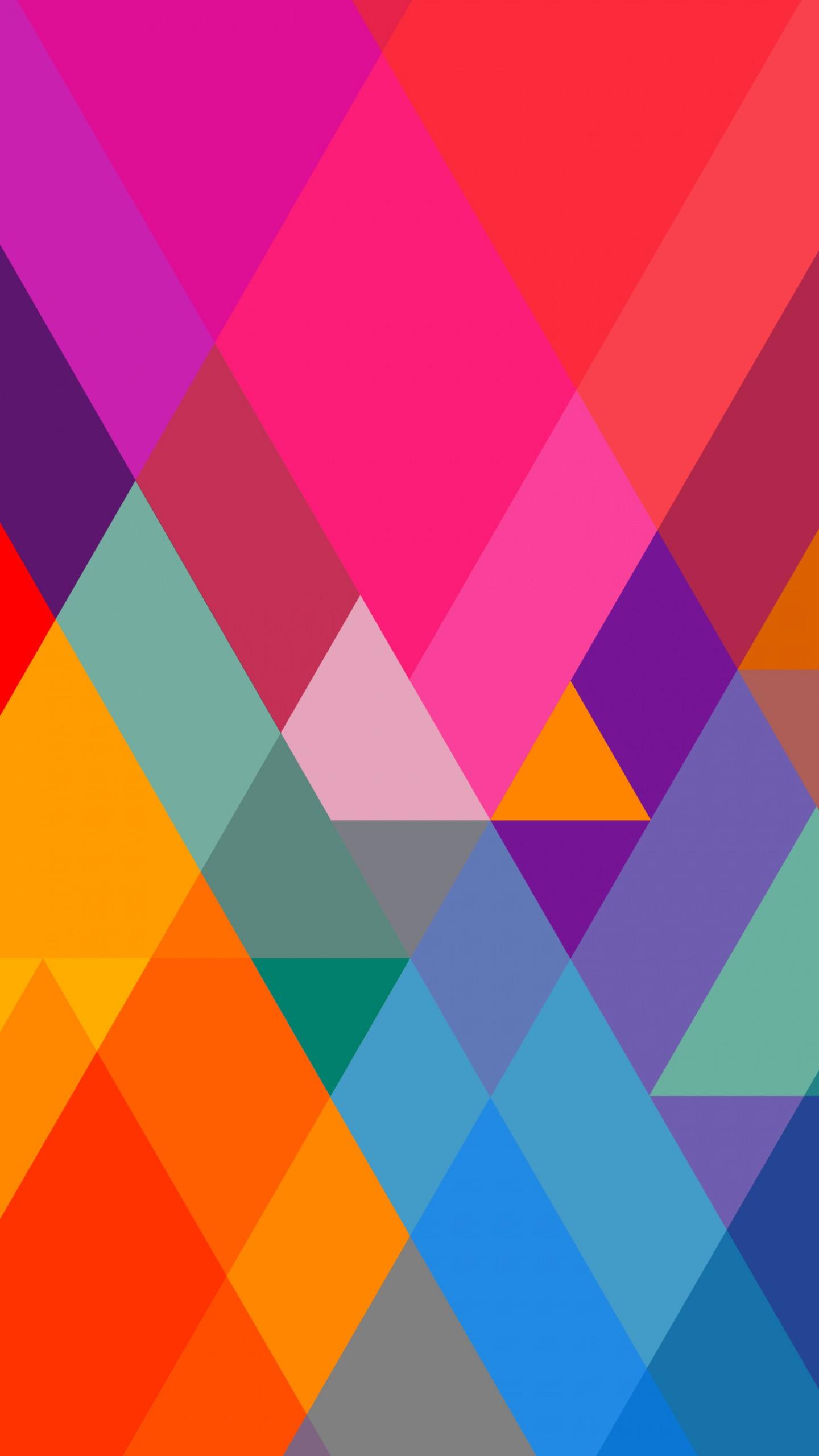Wallpaper polygon, 4k, 5k wallpaper, iphone wallpaper, triangle, background, orange, red, blue, pattern, OS