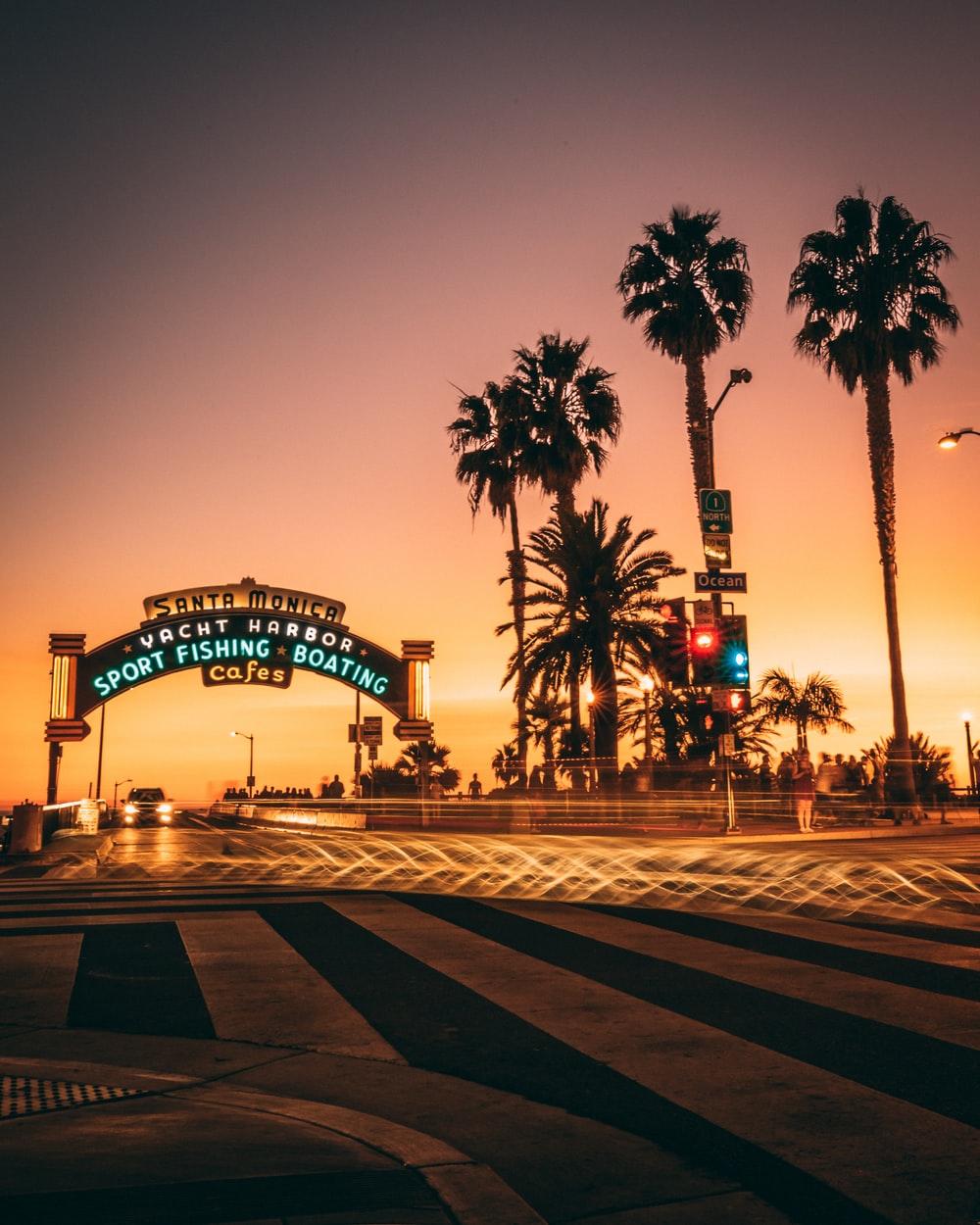 Santa Monica at Sunset. HD photo