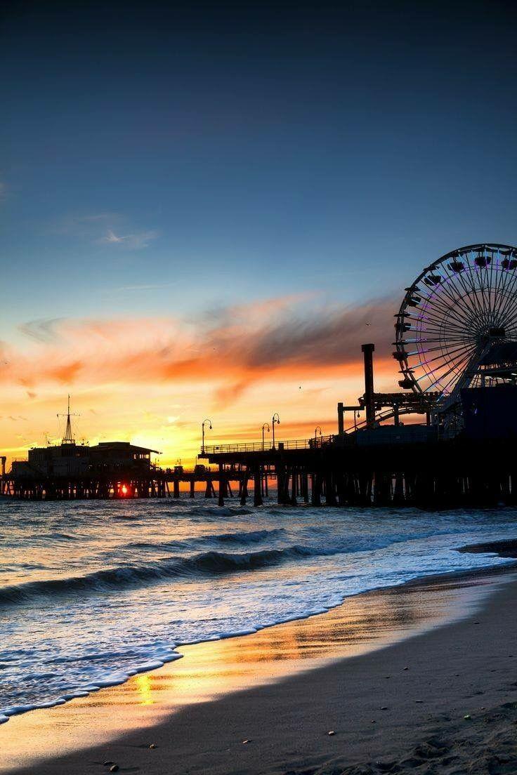 Santa Monica Pier, Los Angeles, California. Abroad. Santa
