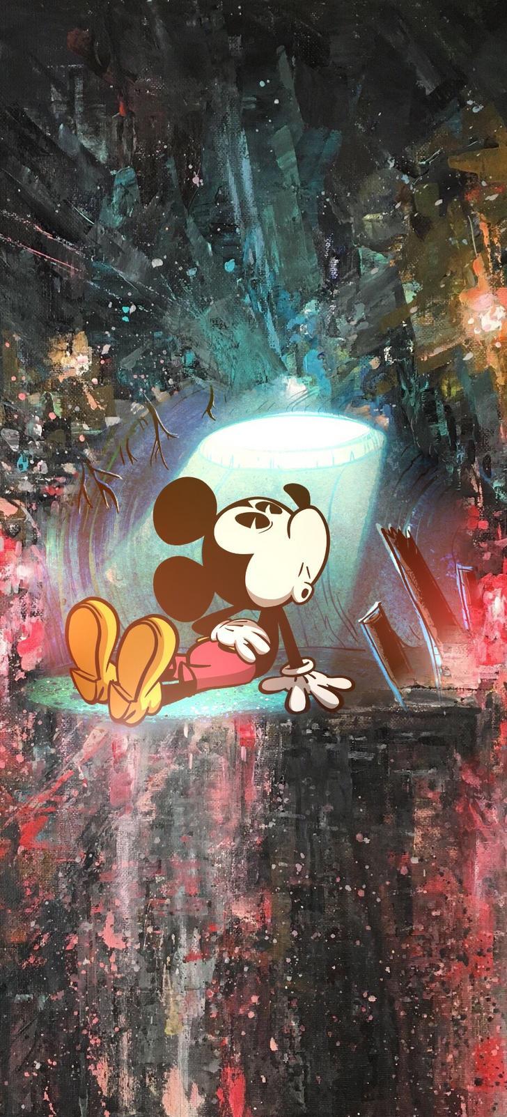 Mickey Mouse iPhonex wallpaper made by me on enlight app