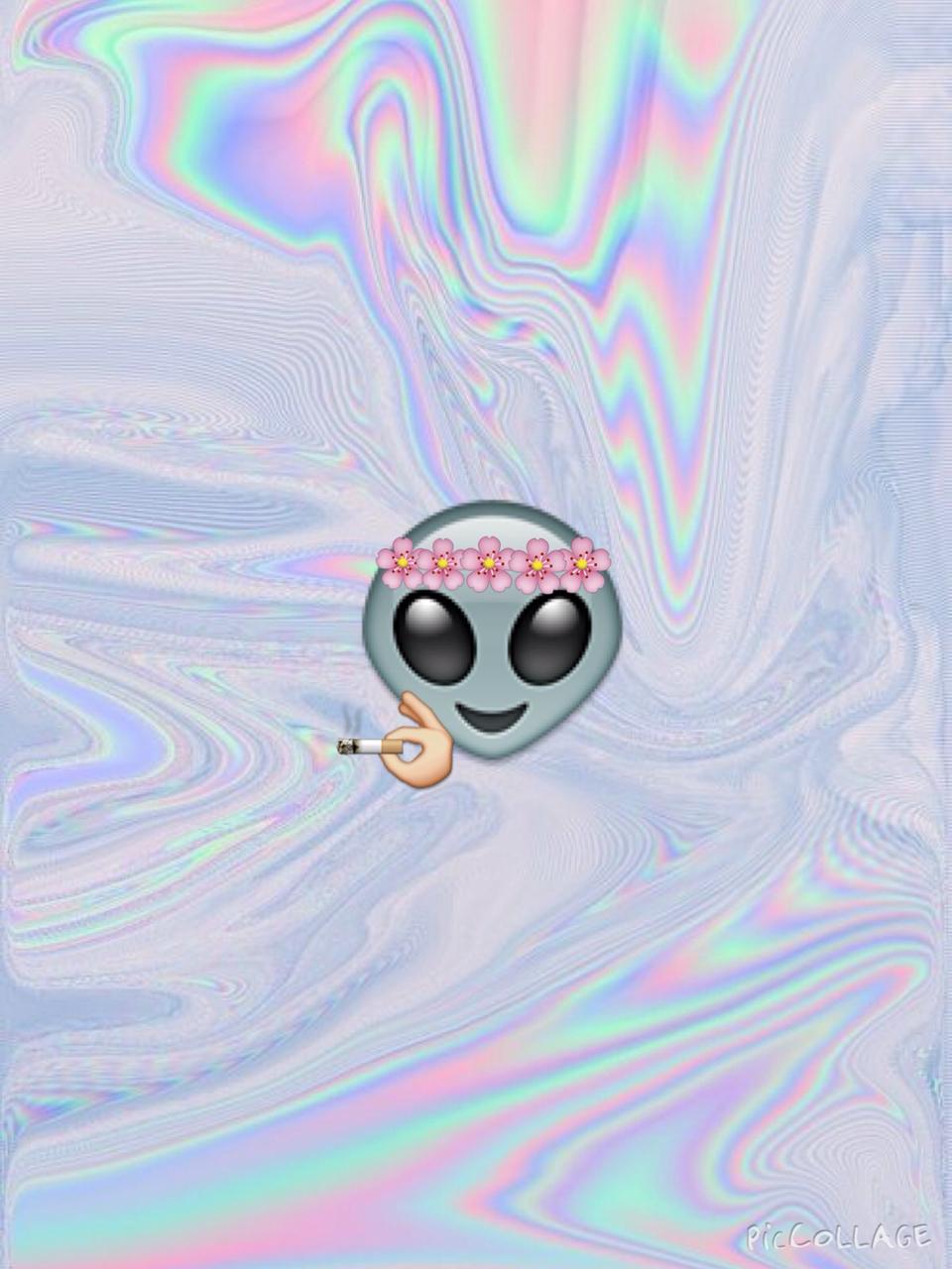 Alien Emoji Wallpaper (image in Collection)