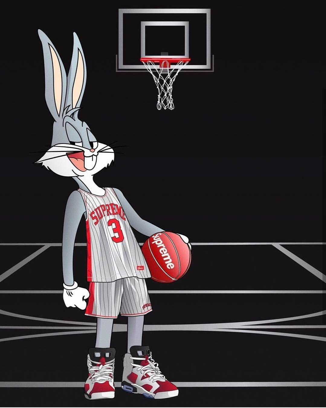Sports Wallpaper: Supreme Basketball Cartoon Wallpaper