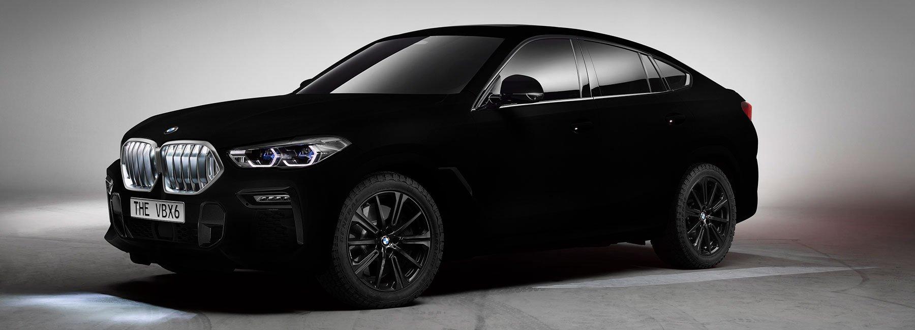 BMW unveils XS sprayed in vantablack, the world's 'blackest