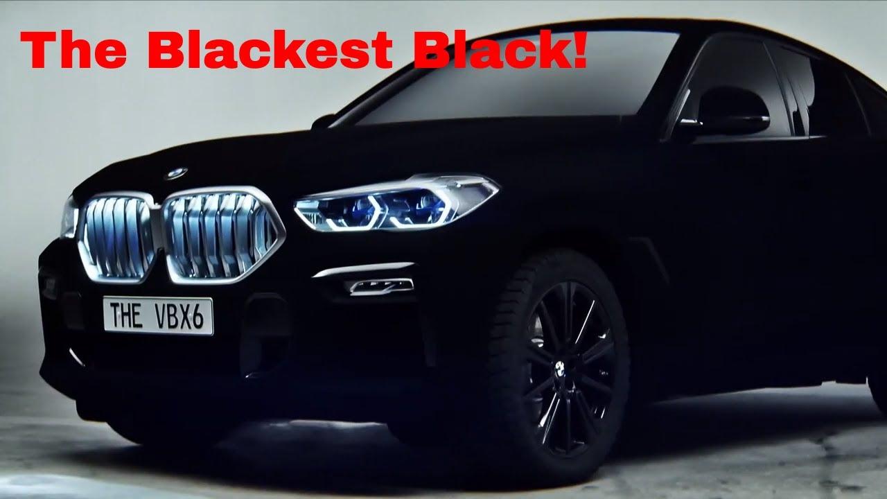 BMW unveils XS sprayed in vantablack, the world's 'blackest black