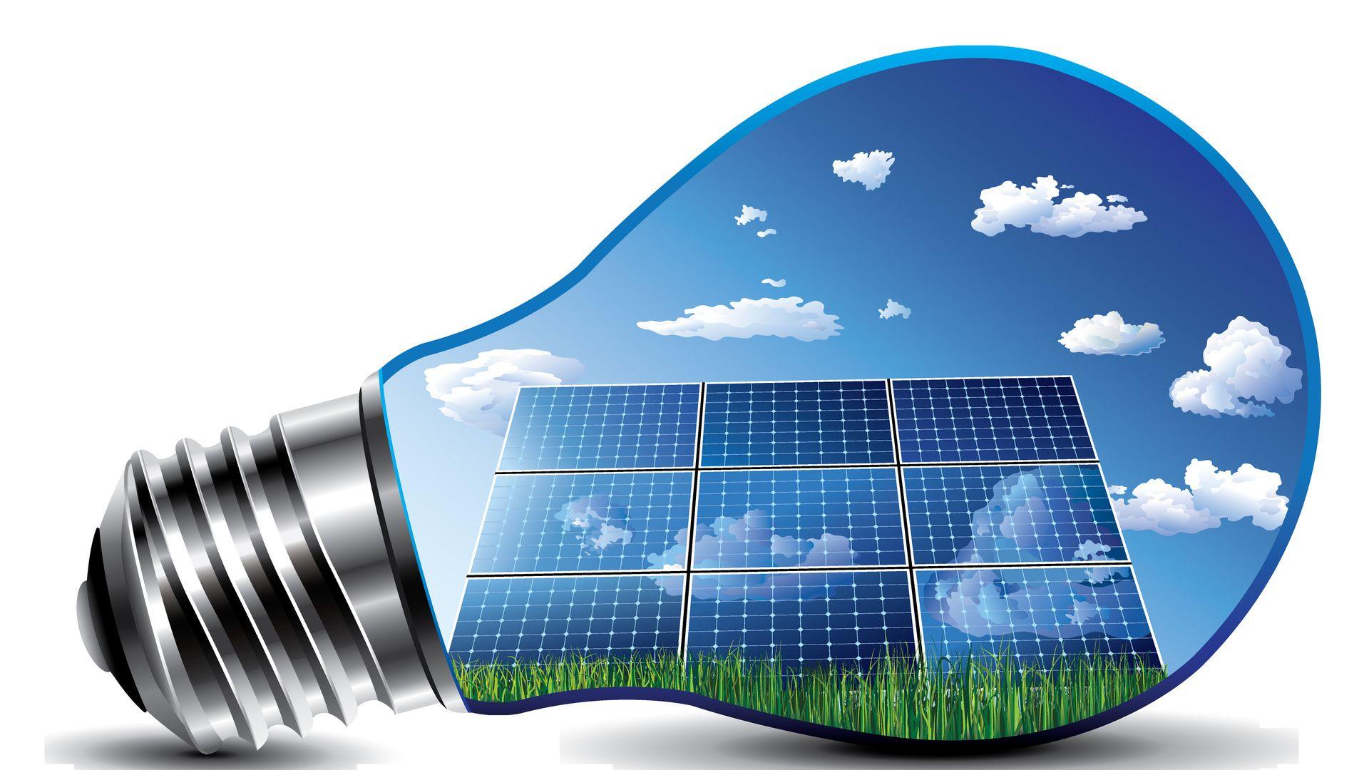 Solar Energy, Solar, Light Bulb Wallpaper
