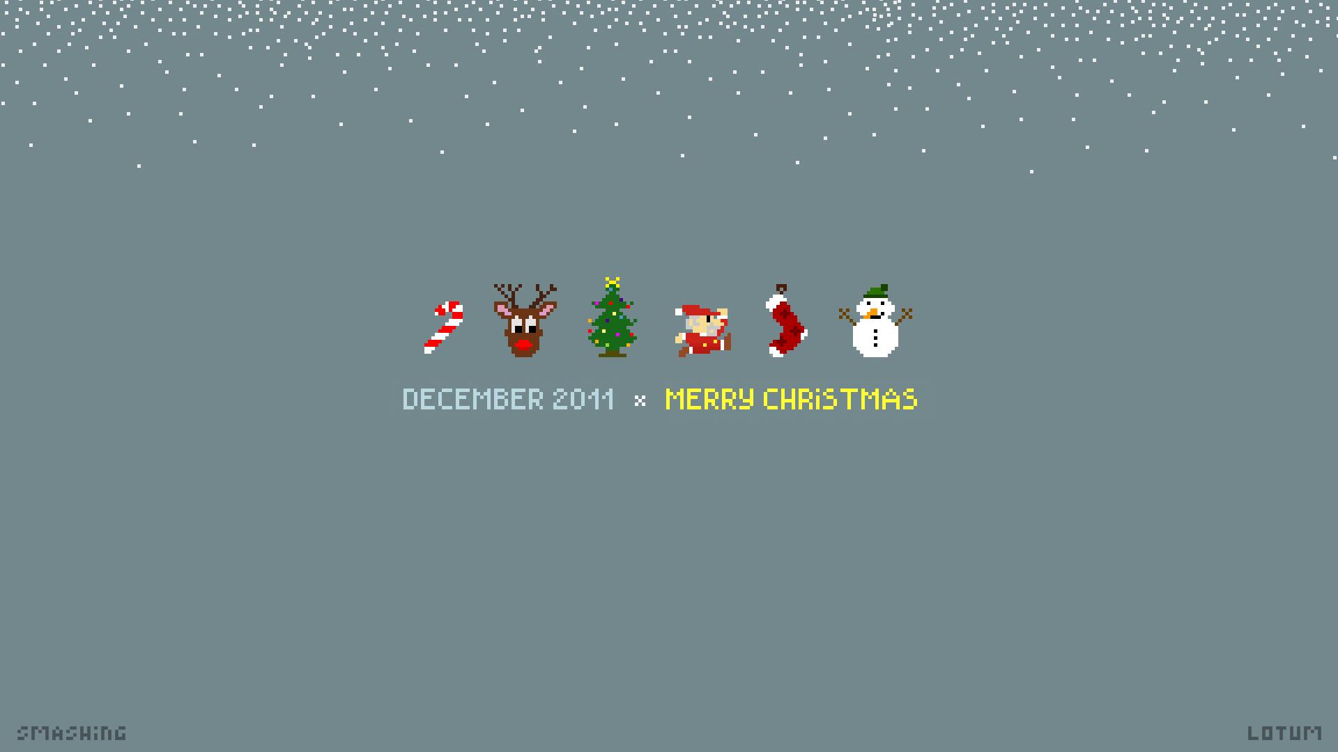 Christmas Pixel Wallpaper And