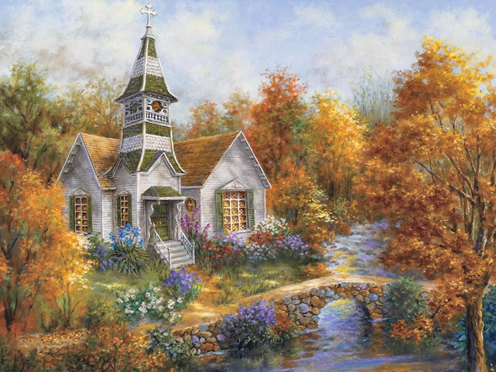 Autumn Church Wallpapers - Wallpaper Cave