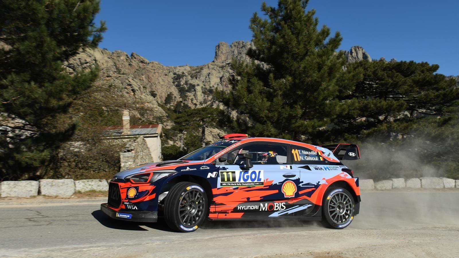 Neuville leads after Tanak Corsica WRC drama