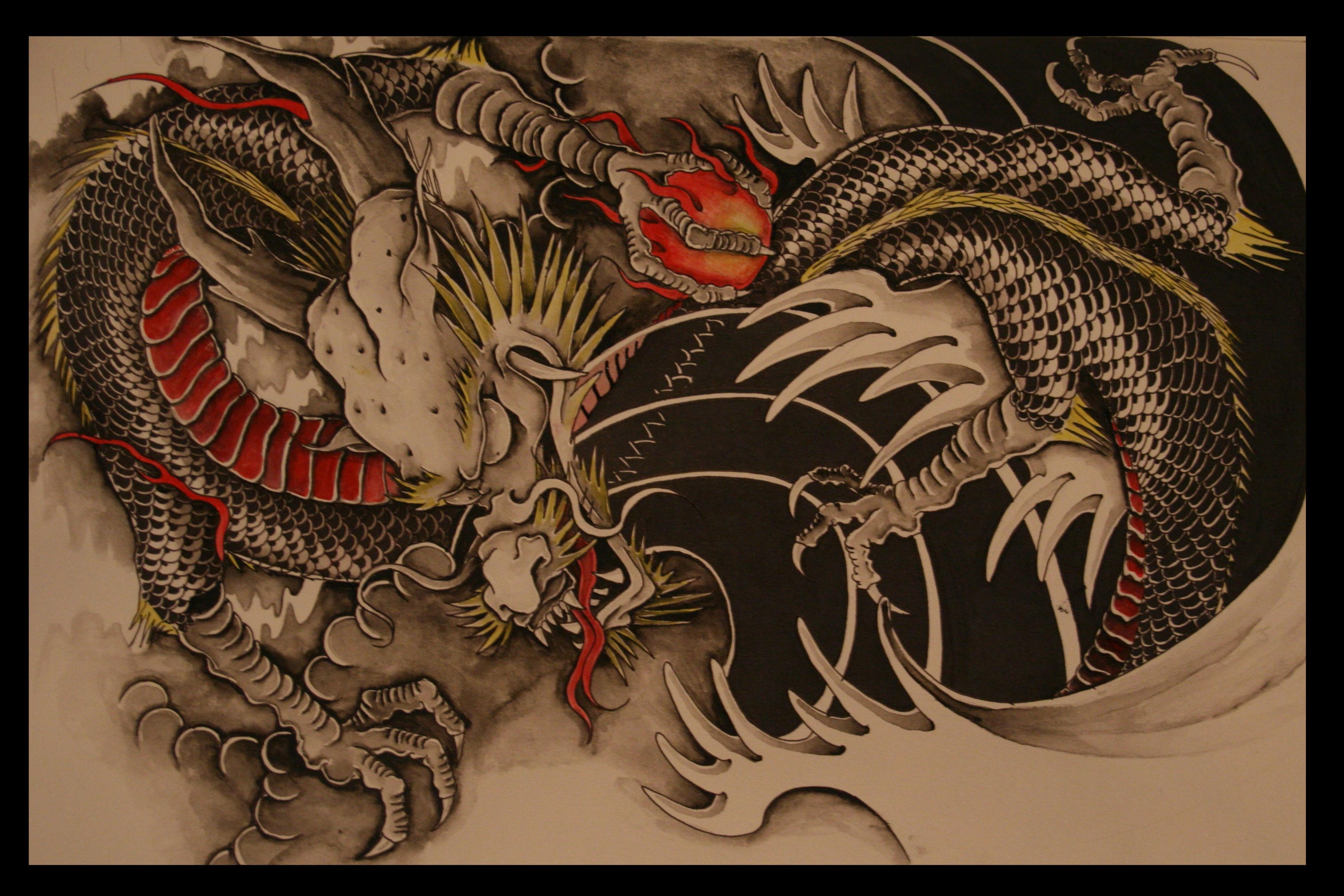 2000 Japanese Dragon Wallpaper Illustrations RoyaltyFree Vector  Graphics  Clip Art  iStock