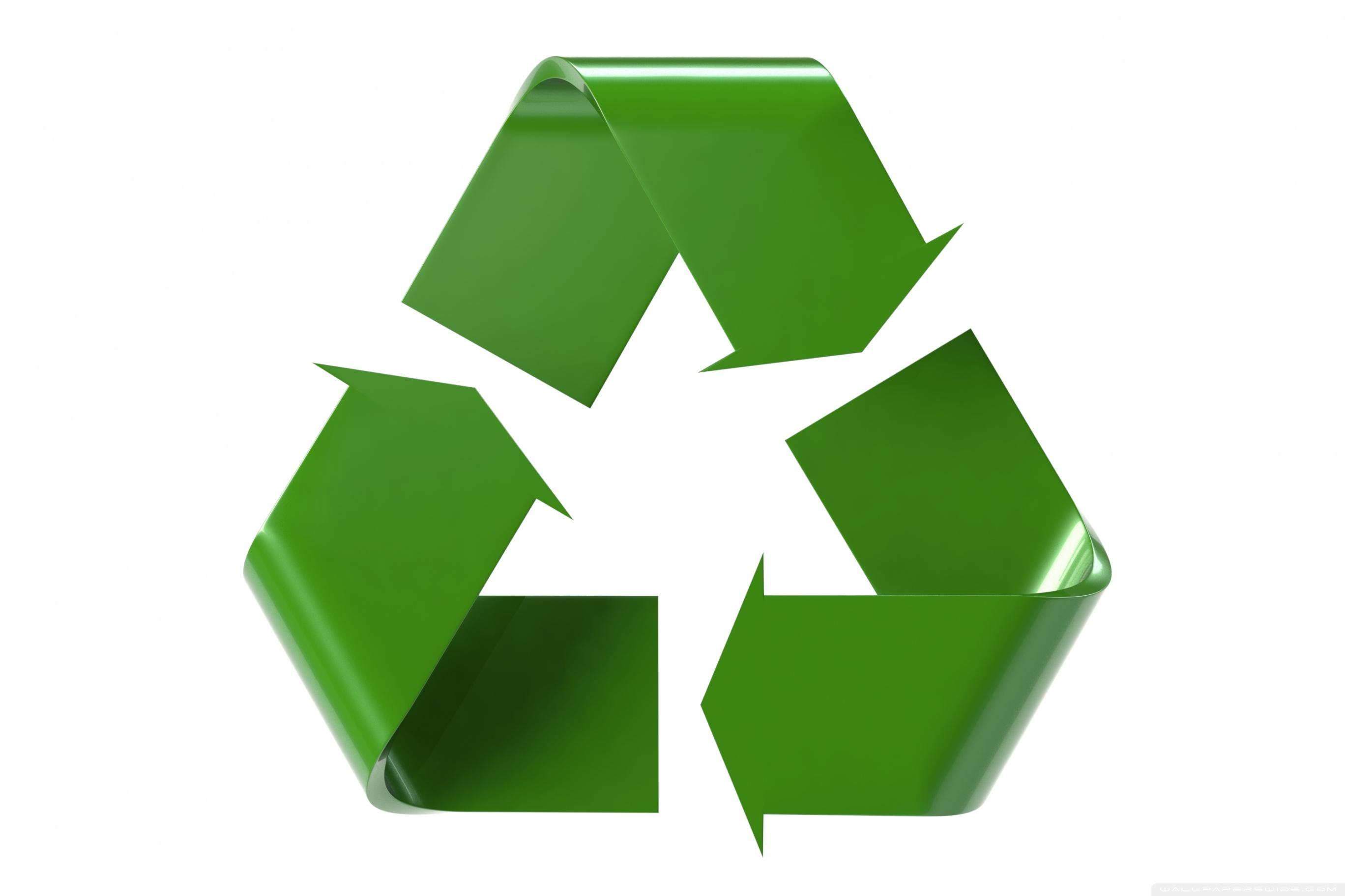3D Recycle Logo ❤ 4K HD Desktop Wallpaper for 4K Ultra HD