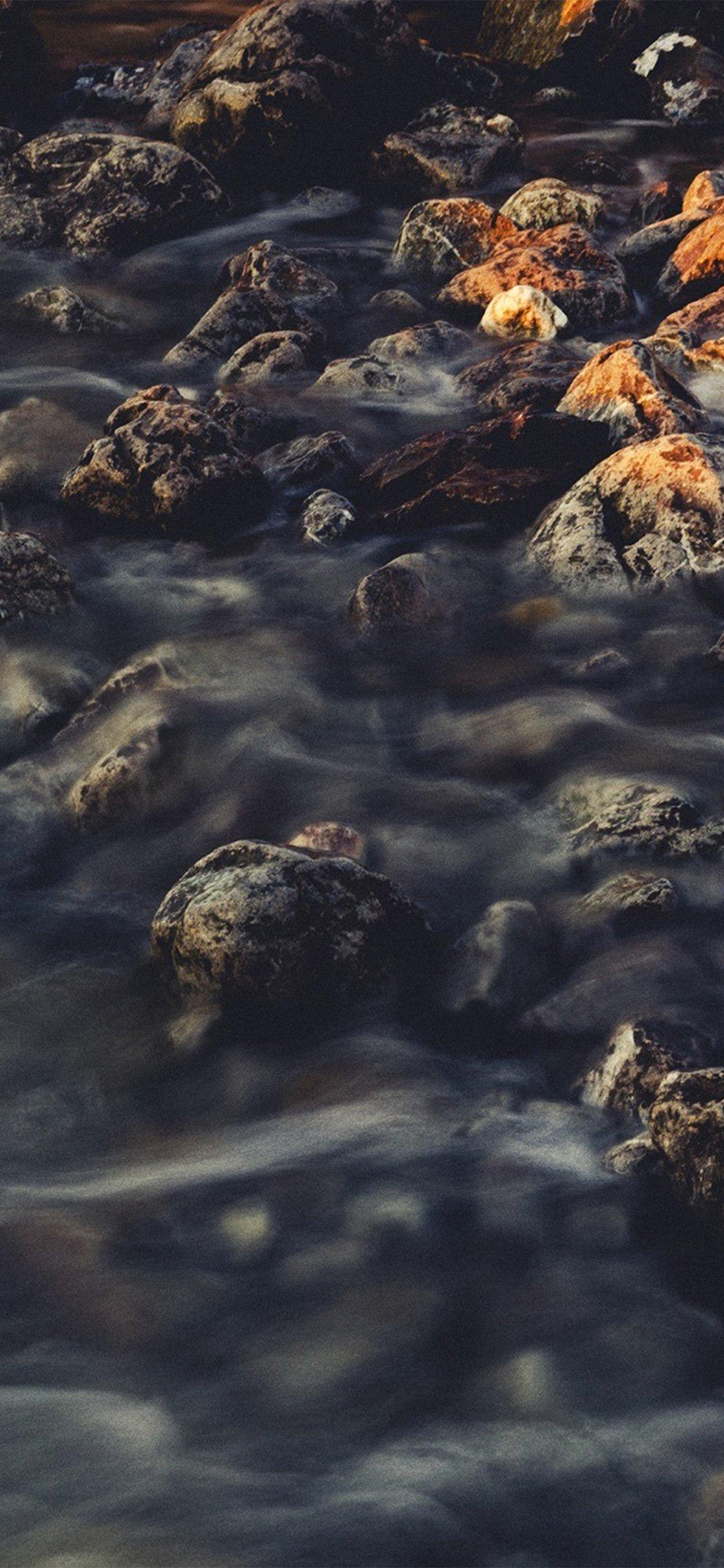 iPhone wallpaper. stone river rock