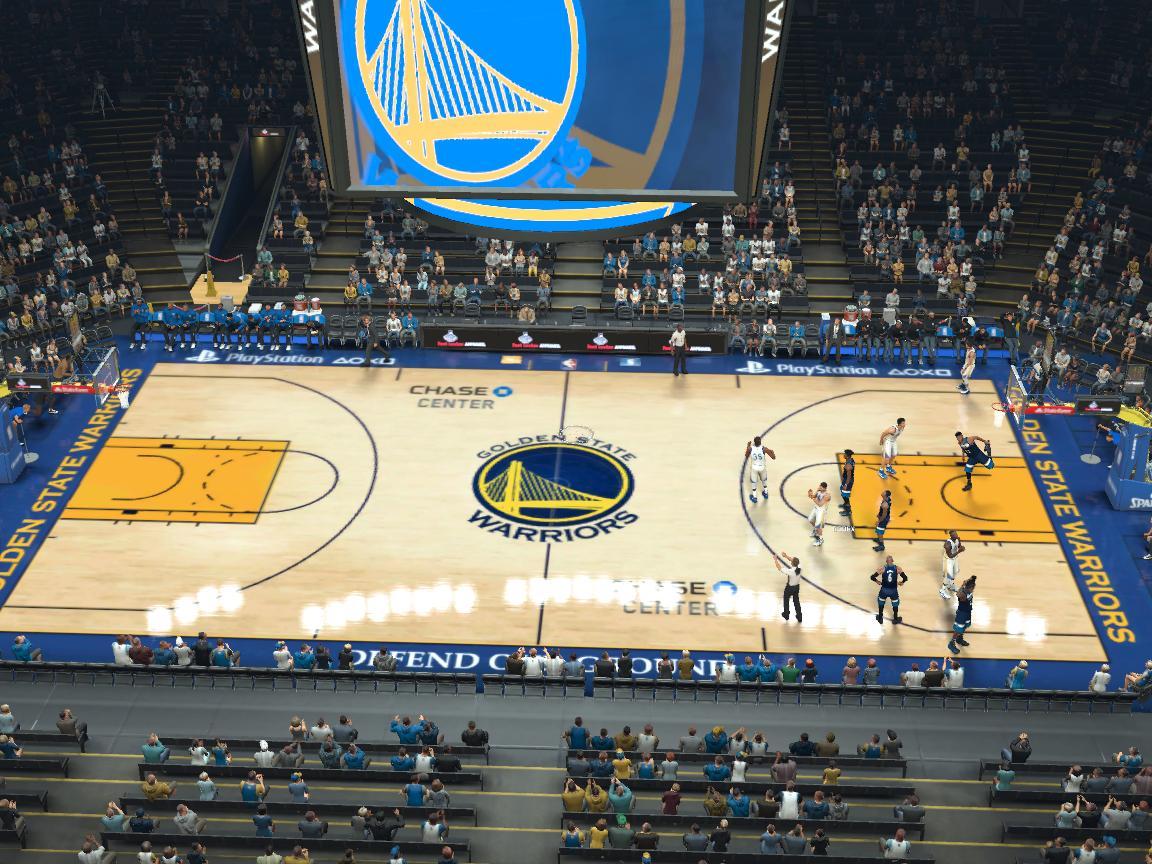 Warriors latest court update CHASE CENTER 2K17 at