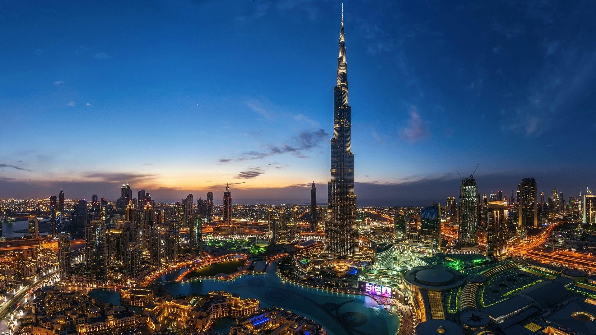 Burj Al Khalifa City Lights Wallpaper