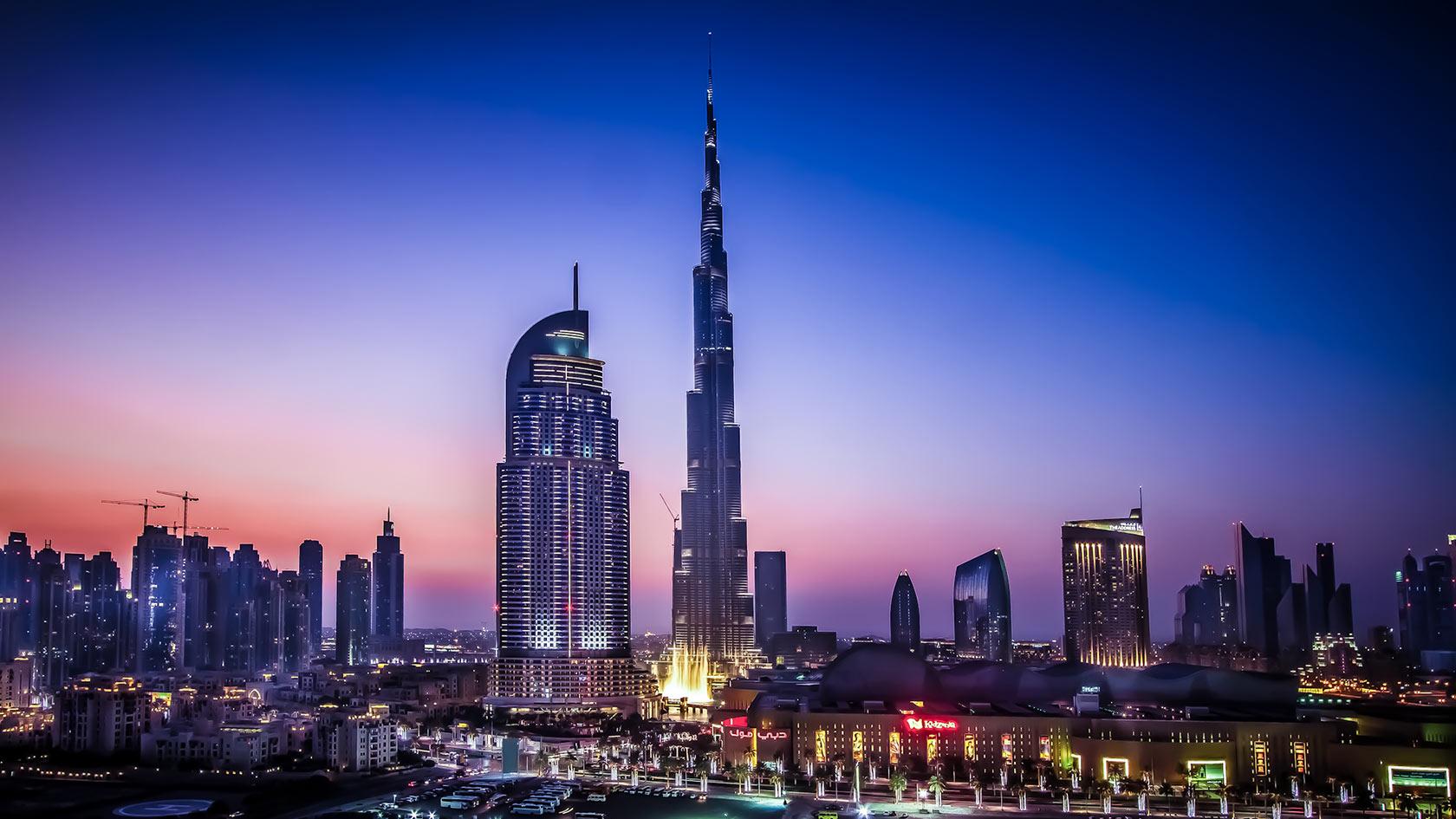 Dubai City Skyline HD Wallpaper
