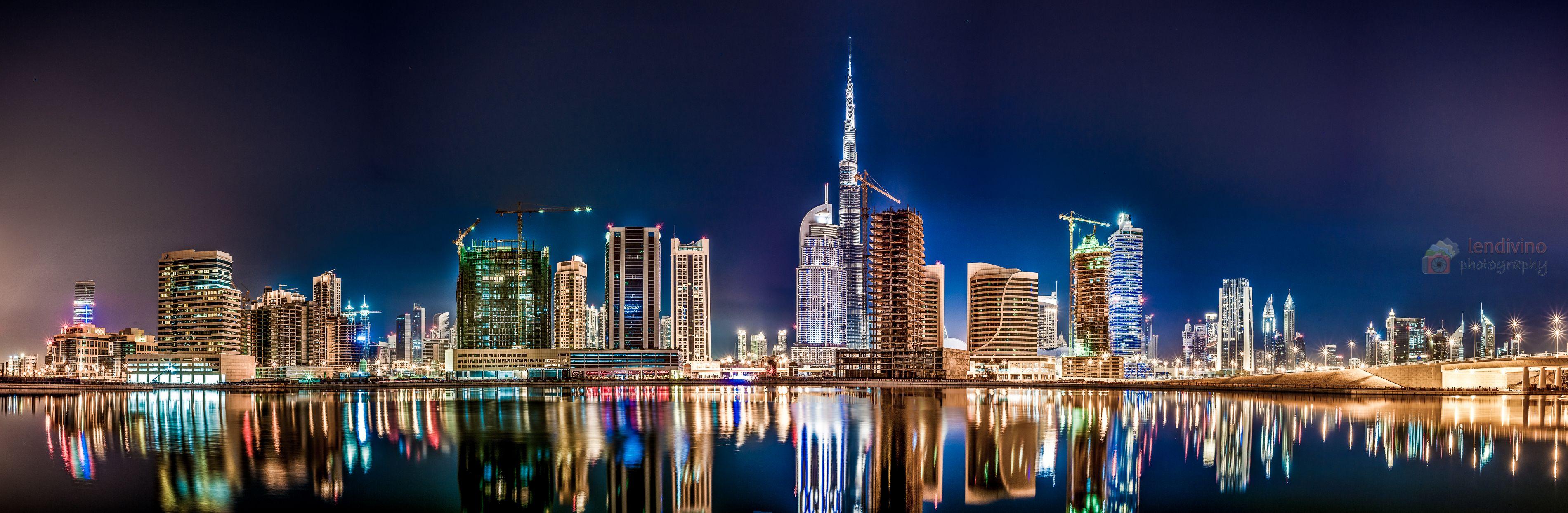 Dubai at night Wallpaper Concept HD / Wallpaper City 73213
