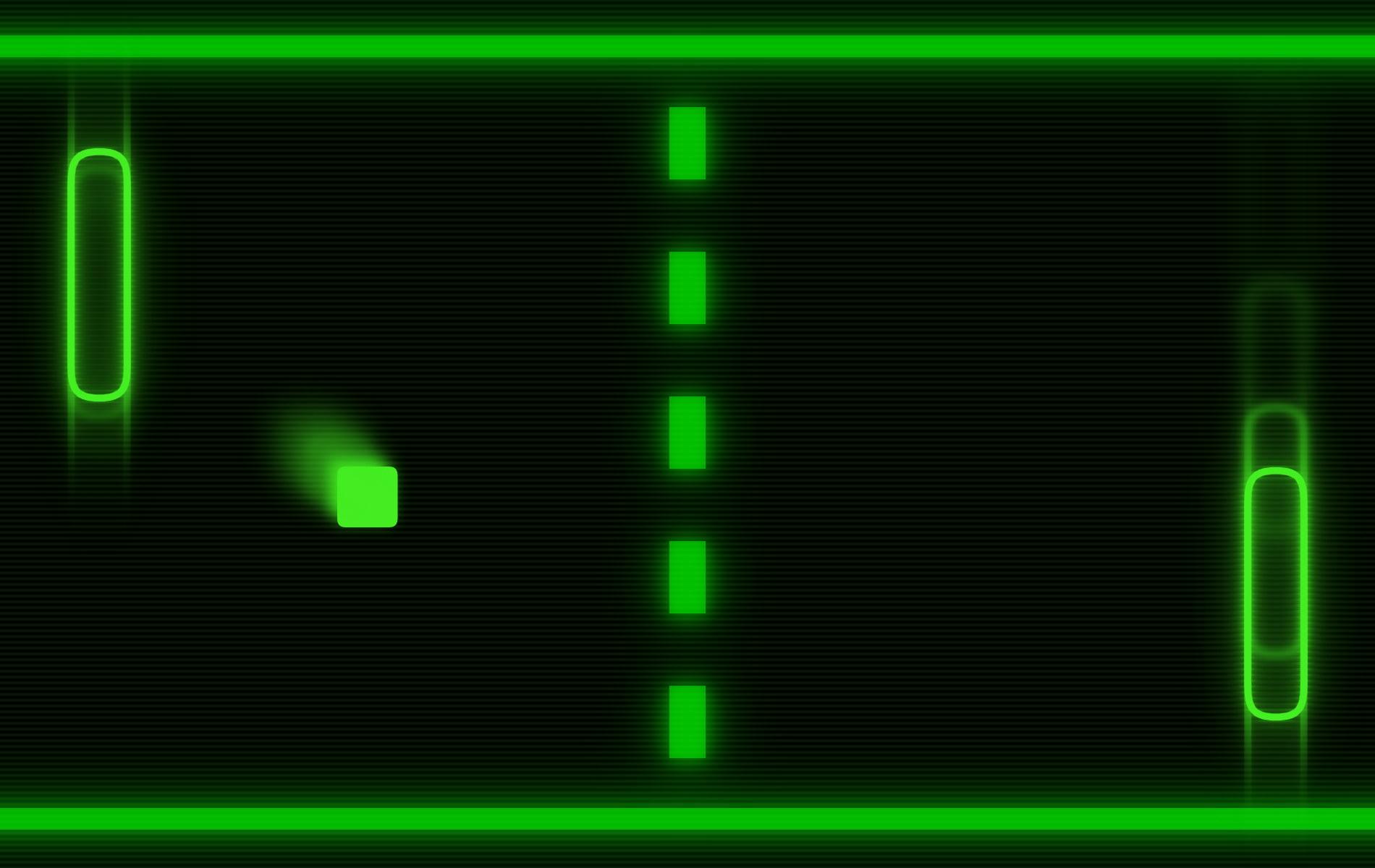 HD wallpaper: pong, technology, green color, glowing, number