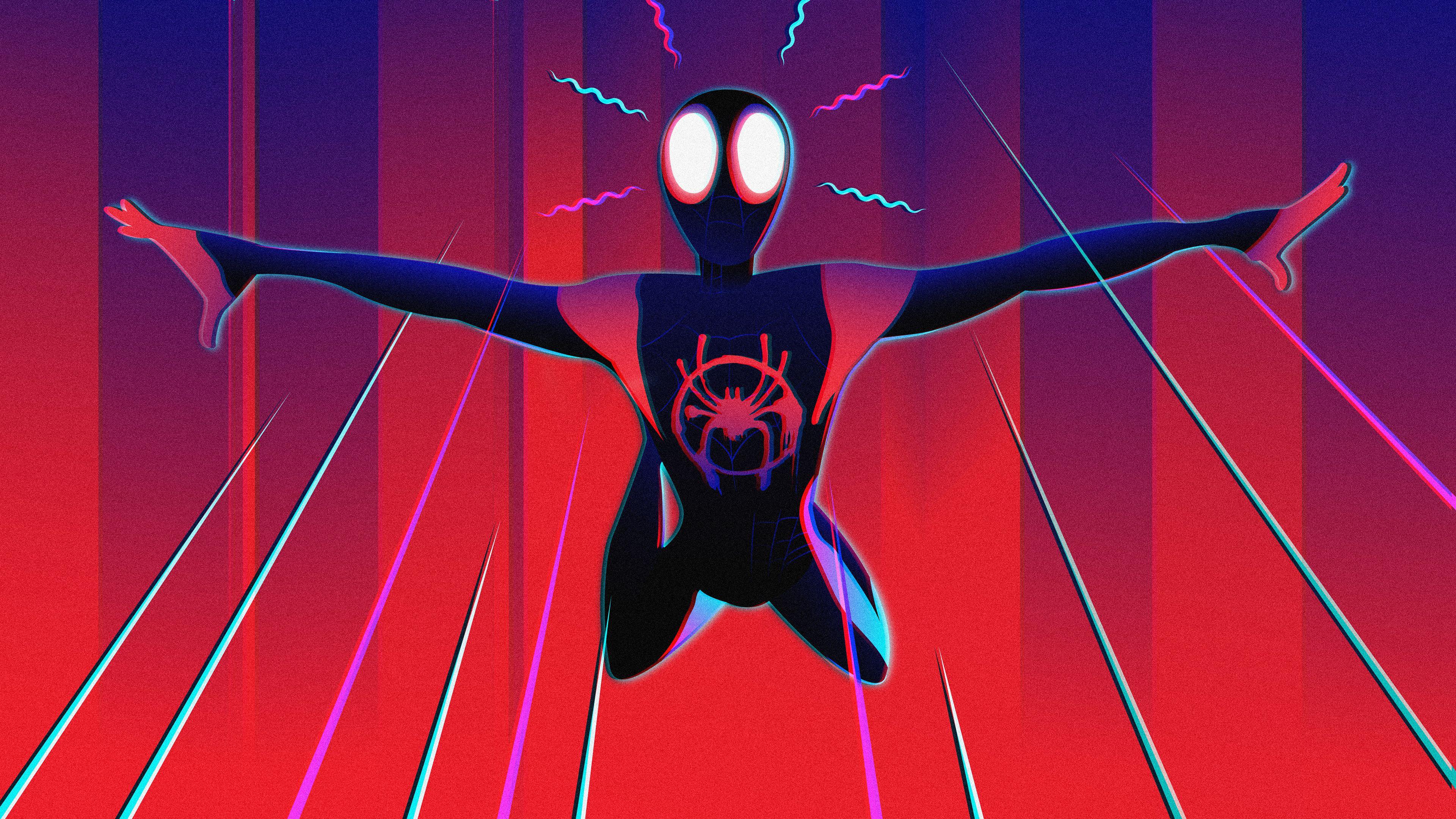 Spiderman Miles Morales Digital Art 4k superheroes