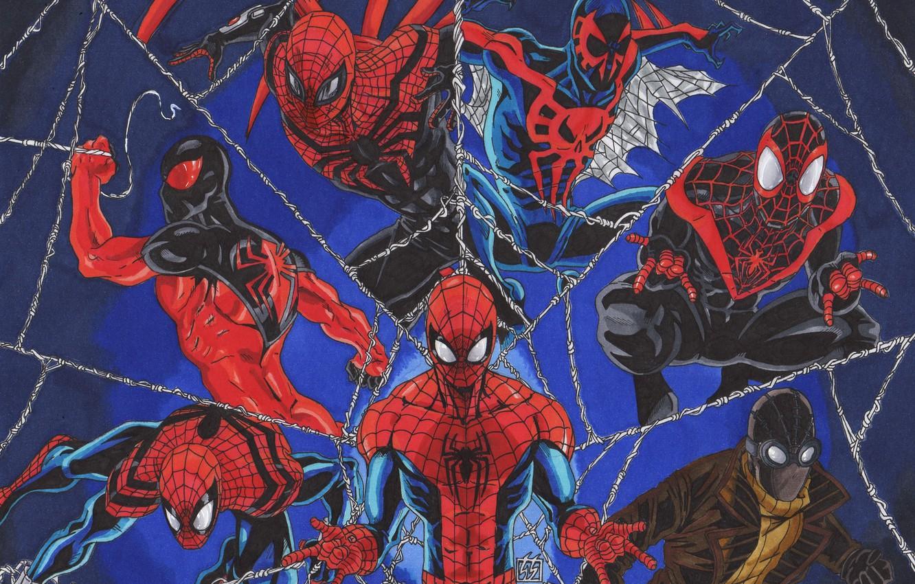 Wallpaper Marvel Comics, Spider Man, Peter Parker, Scarlet