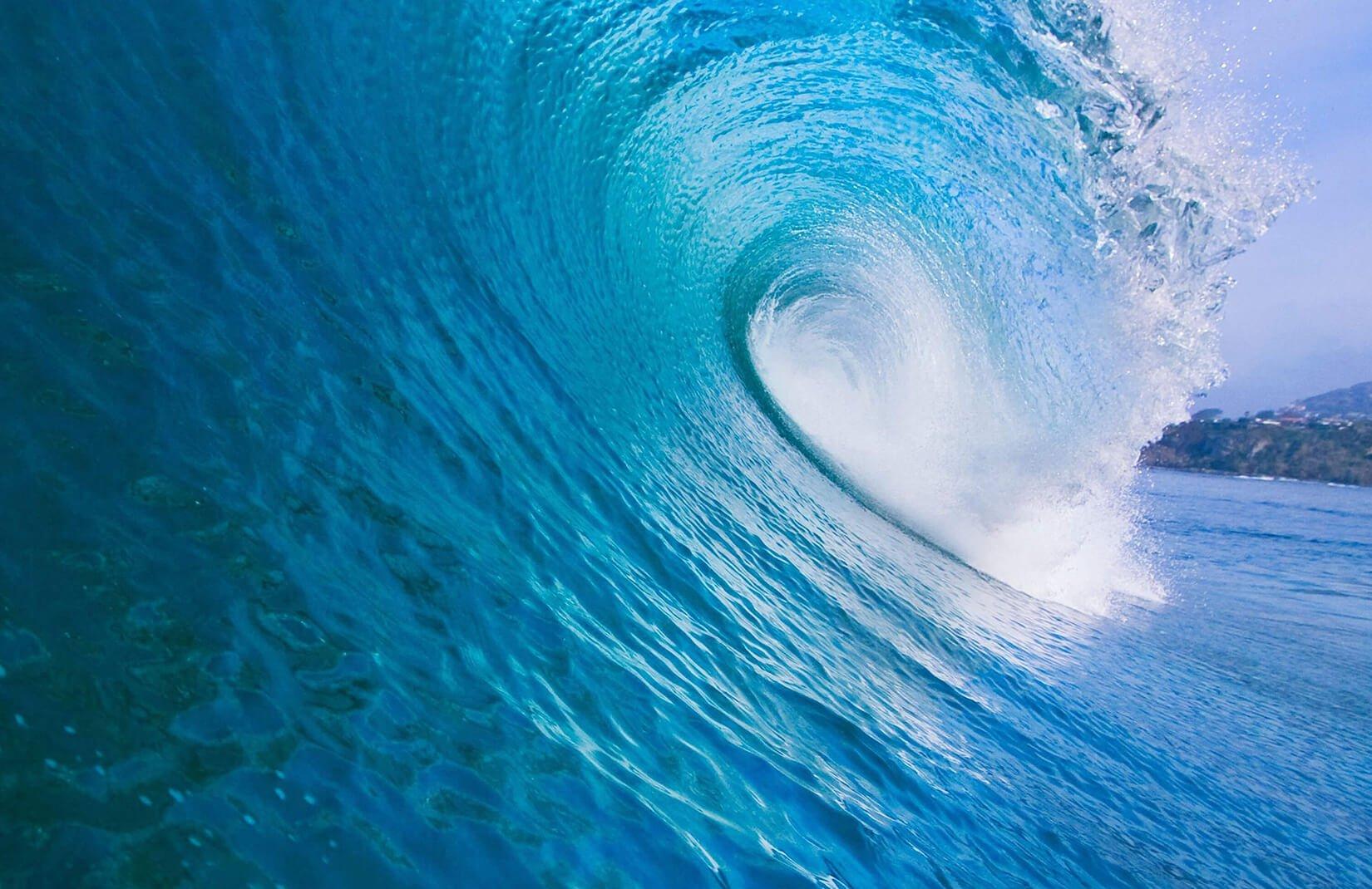 Tidal Wave Wallpaper Mural. Cool Wave Effect