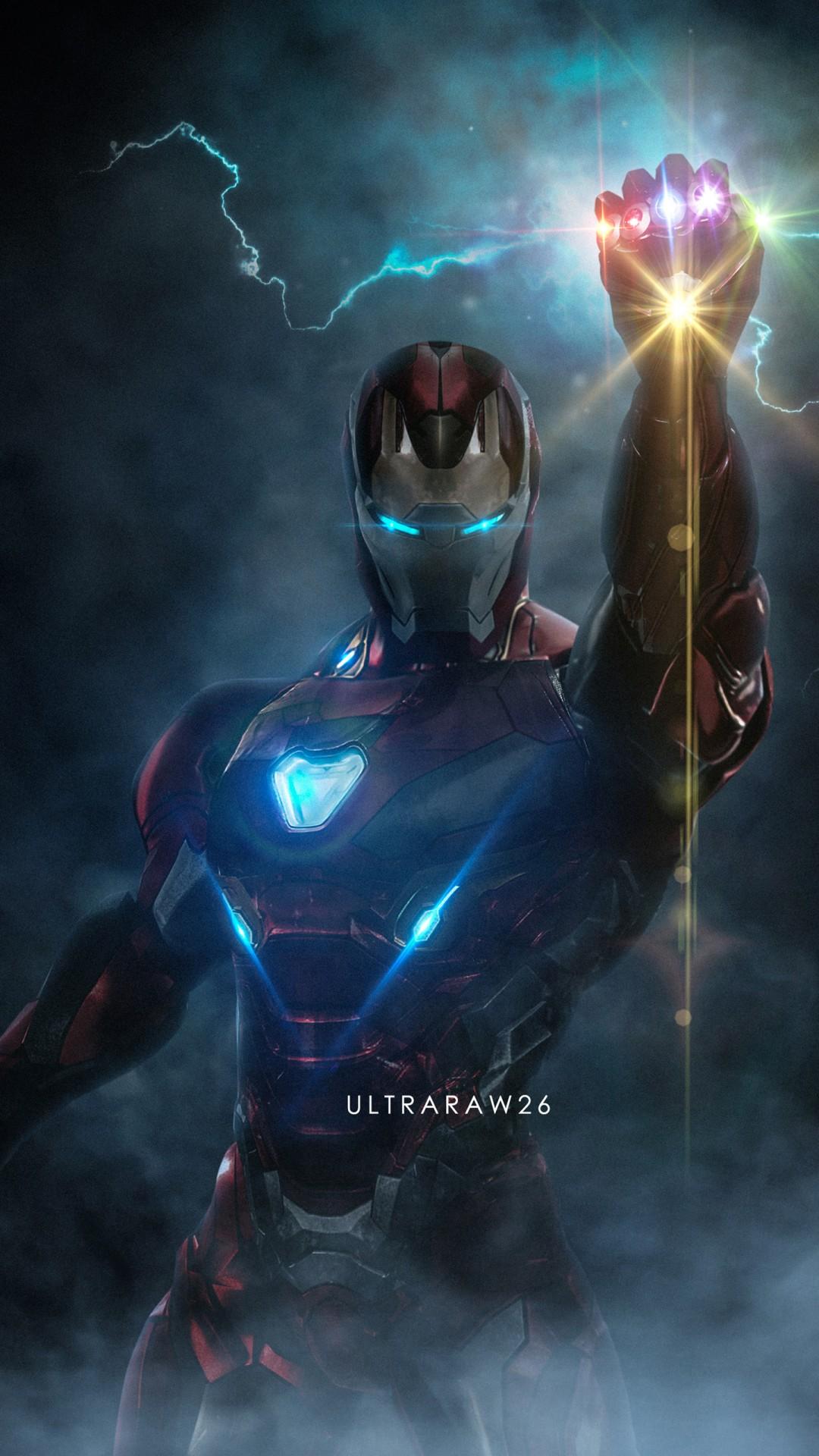 Iron Man with Infinity Gauntlet Wallpaper. HD Wallpaper