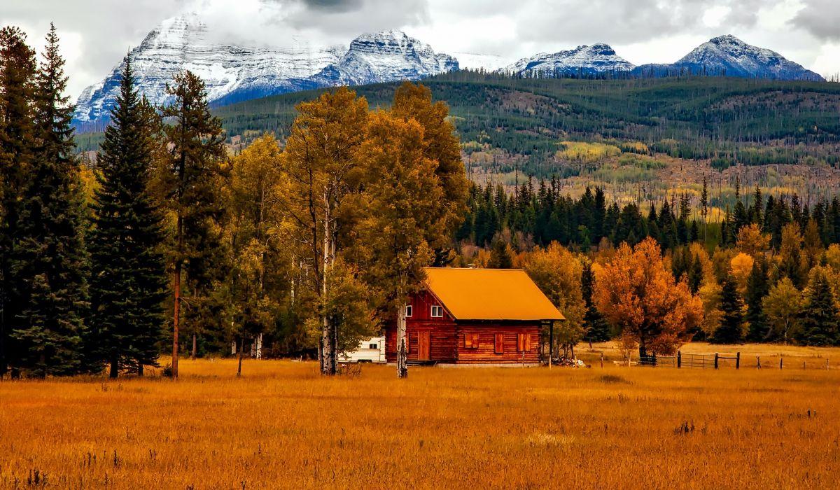 Autumn barn colorado colorful cottage country countryside dawn fall farm foliage forest grass home house landscape mountain outdoors panorama pictureque scenic season snow travel wallpaperx1283