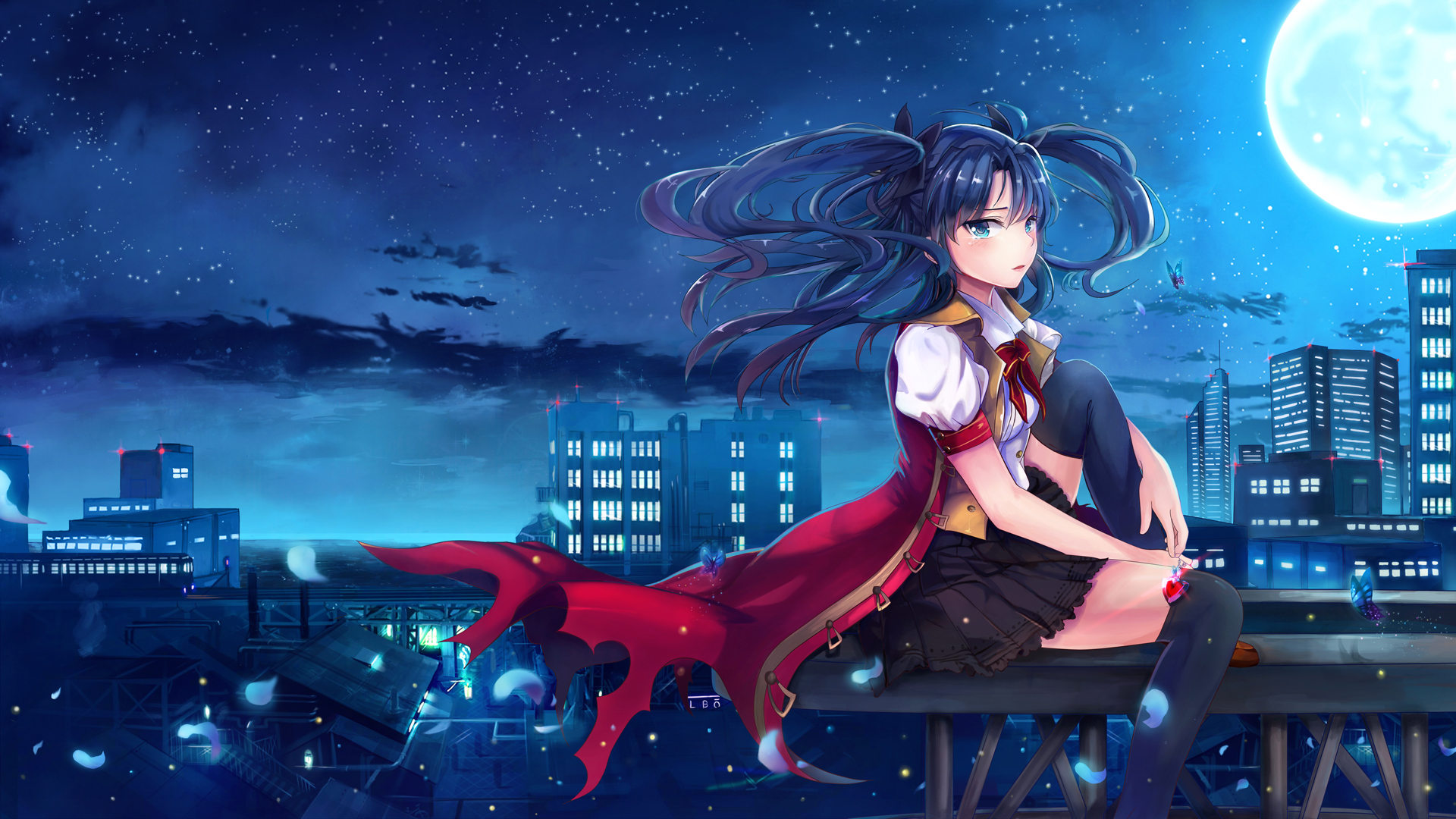 Tohsaka Rin (Rin Tohsaka) Stay Night Wallpaper