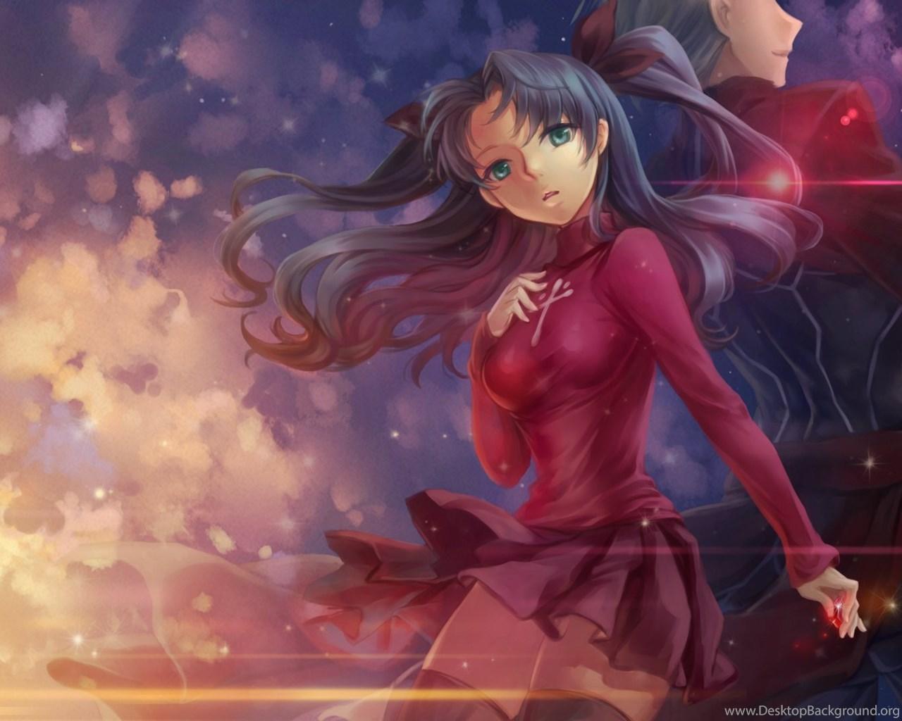 Archer Fate Stay Night Tohsaka Rin Wallpaper Desktop Background