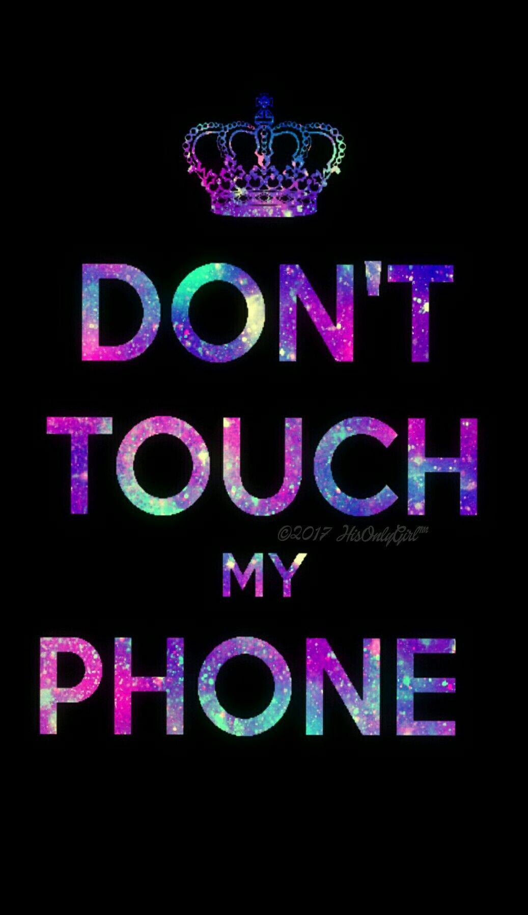 Don't touch galaxy wallpaper I created for the app CocoPPa