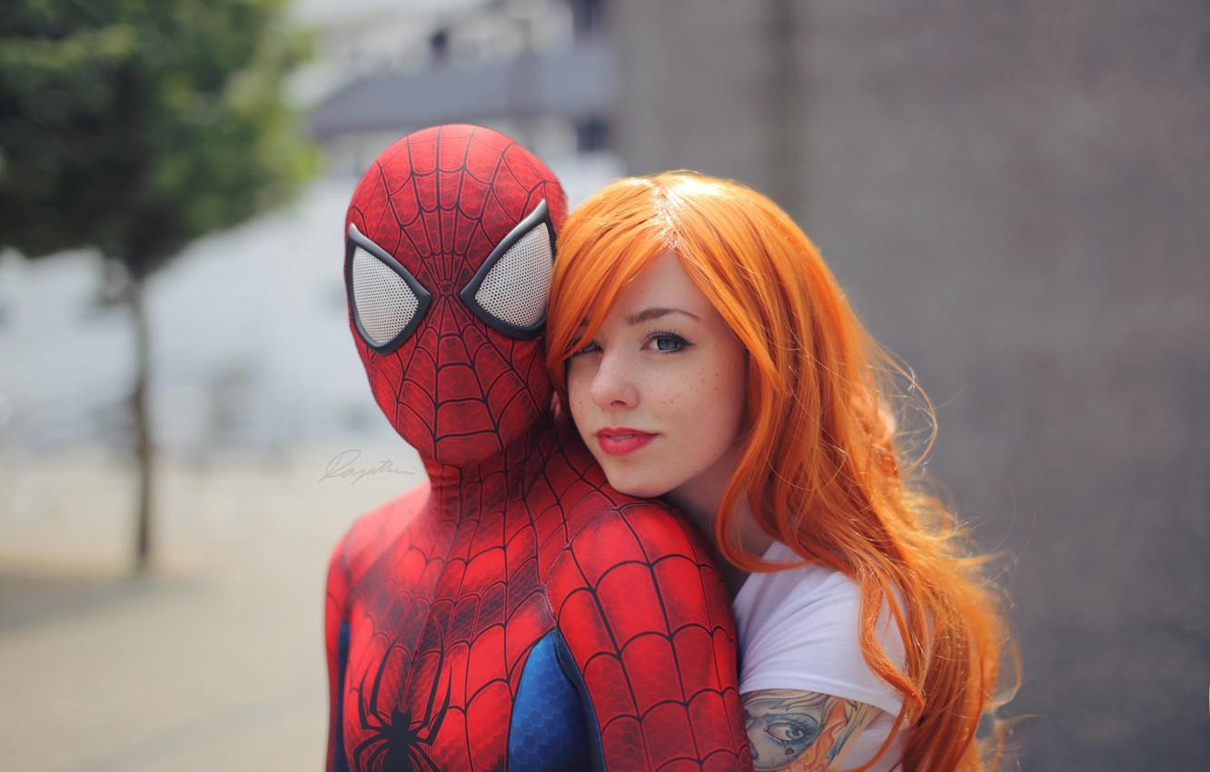 Wallpaper Cosplay, Spider Man, Peter Parker, Mary Jane