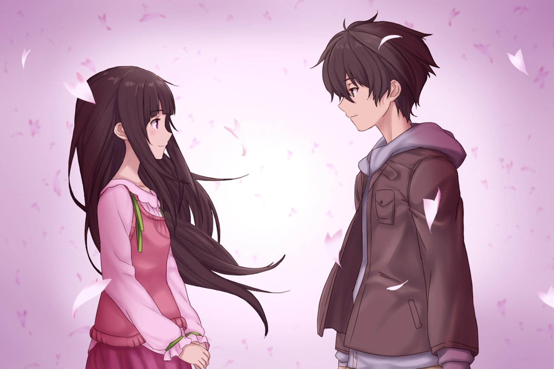 Houtarou Oreki And Eru Chitanda Background Wallpaper 24379