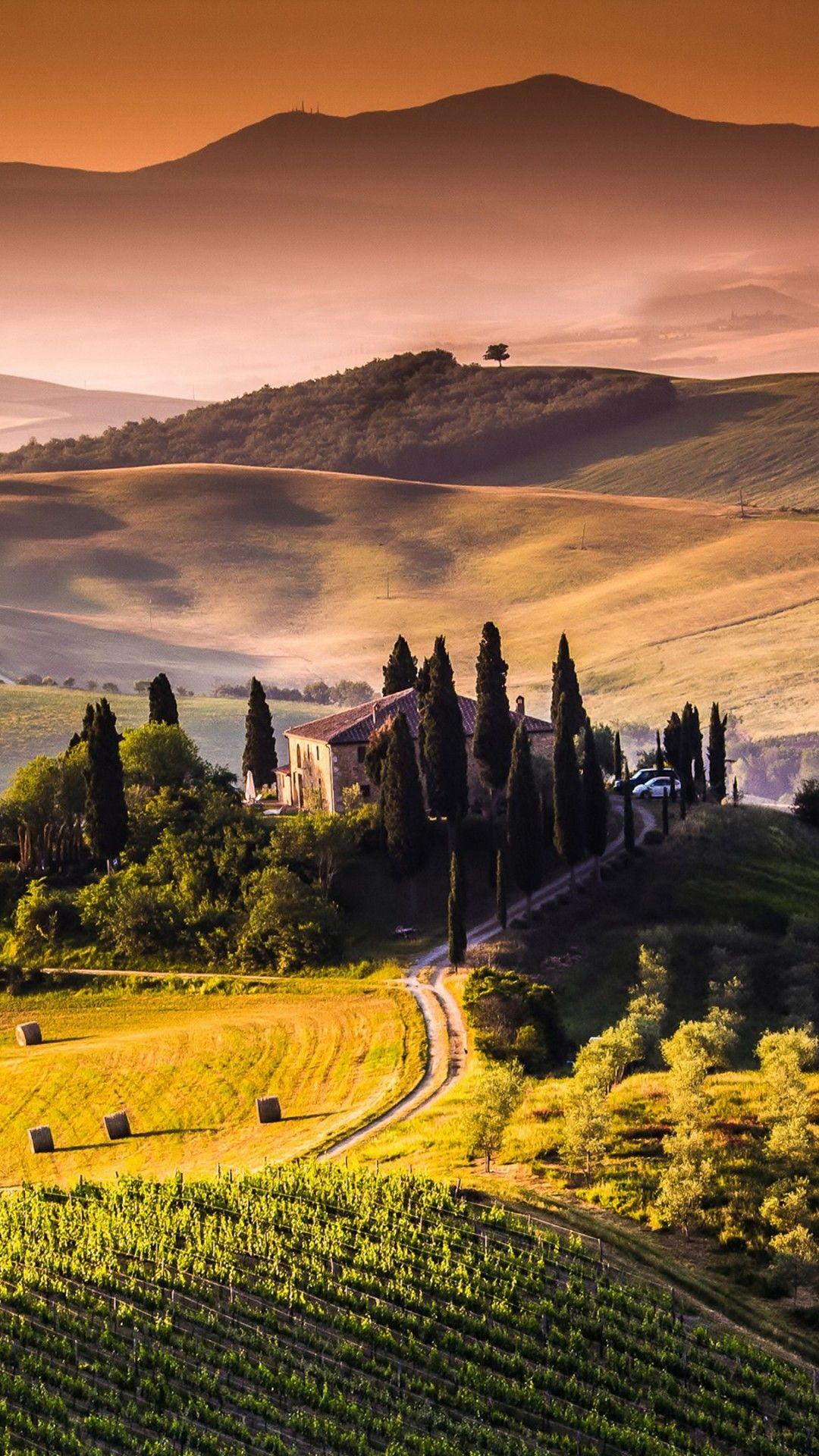 Landscape 4K Ultra HD Wallpaper. Tuscany Landscape 4K Ultra HD wallpaper. Tuscany landscape, Landscape wallpaper, iPhone wallpaper landscape