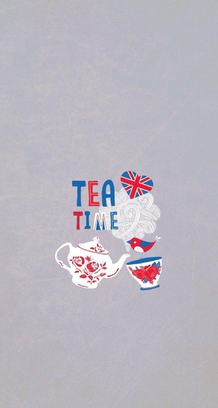 Tea Time Britain iPhone Wallpaper Cute. It's So Me! in 2019
